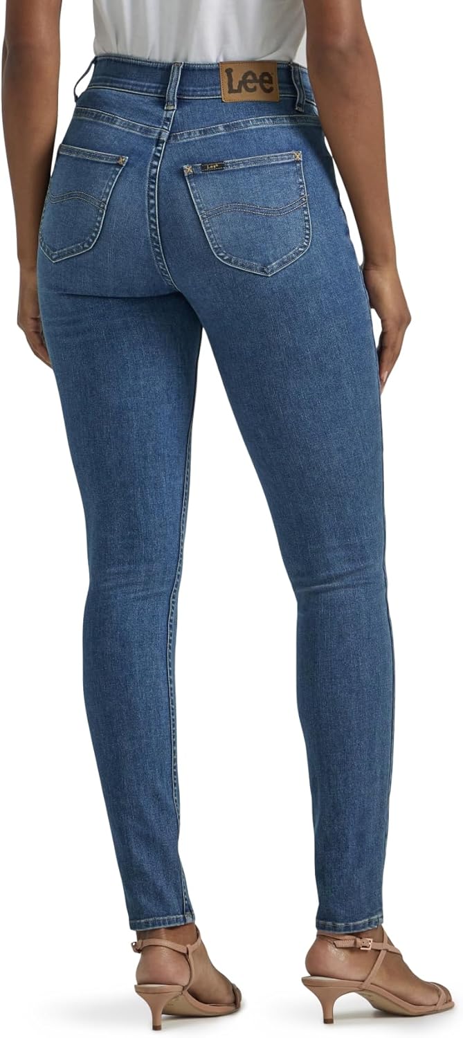 Lee Women's Ultra Lux Comfort with Flex Motion High Rise Skinny Jean - Image 4