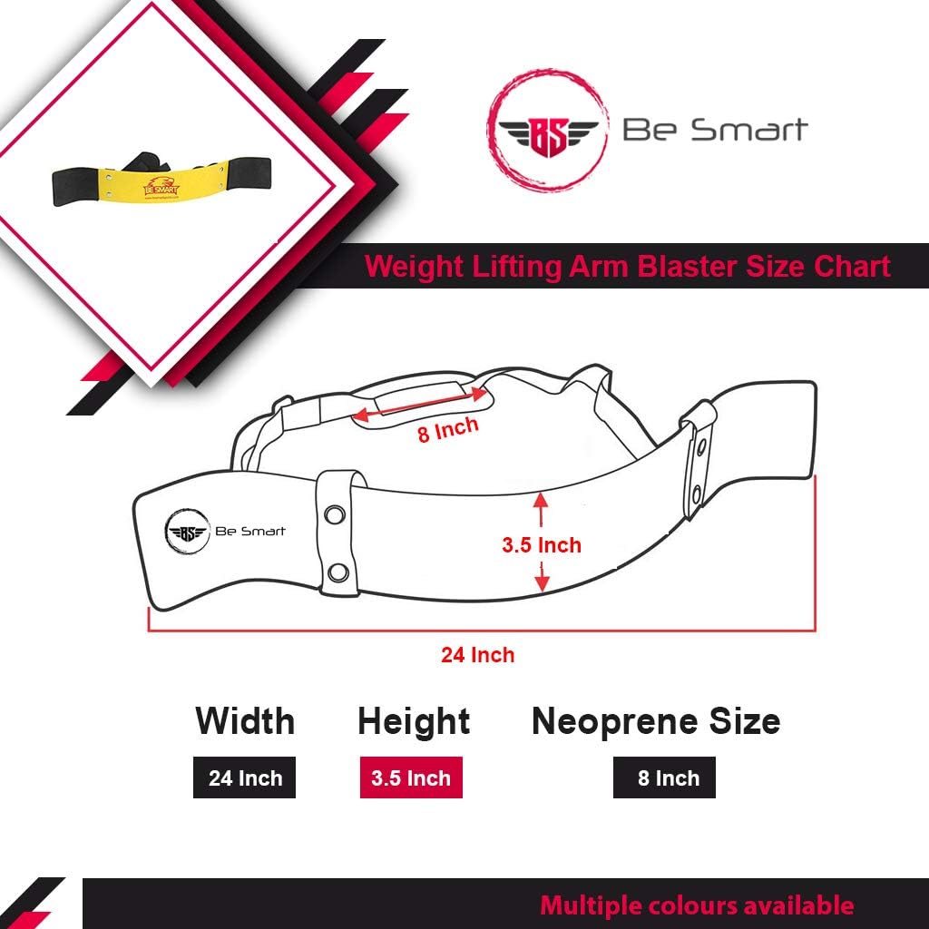 Arm Blaster for Biceps & Triceps Dumbbells & Barbells Curls Muscle Builder Bicep Isolator for Big Arms Bodybuilding & Weight Lifting Support for Strength & Muscle Gains by Be Smart - Image 3