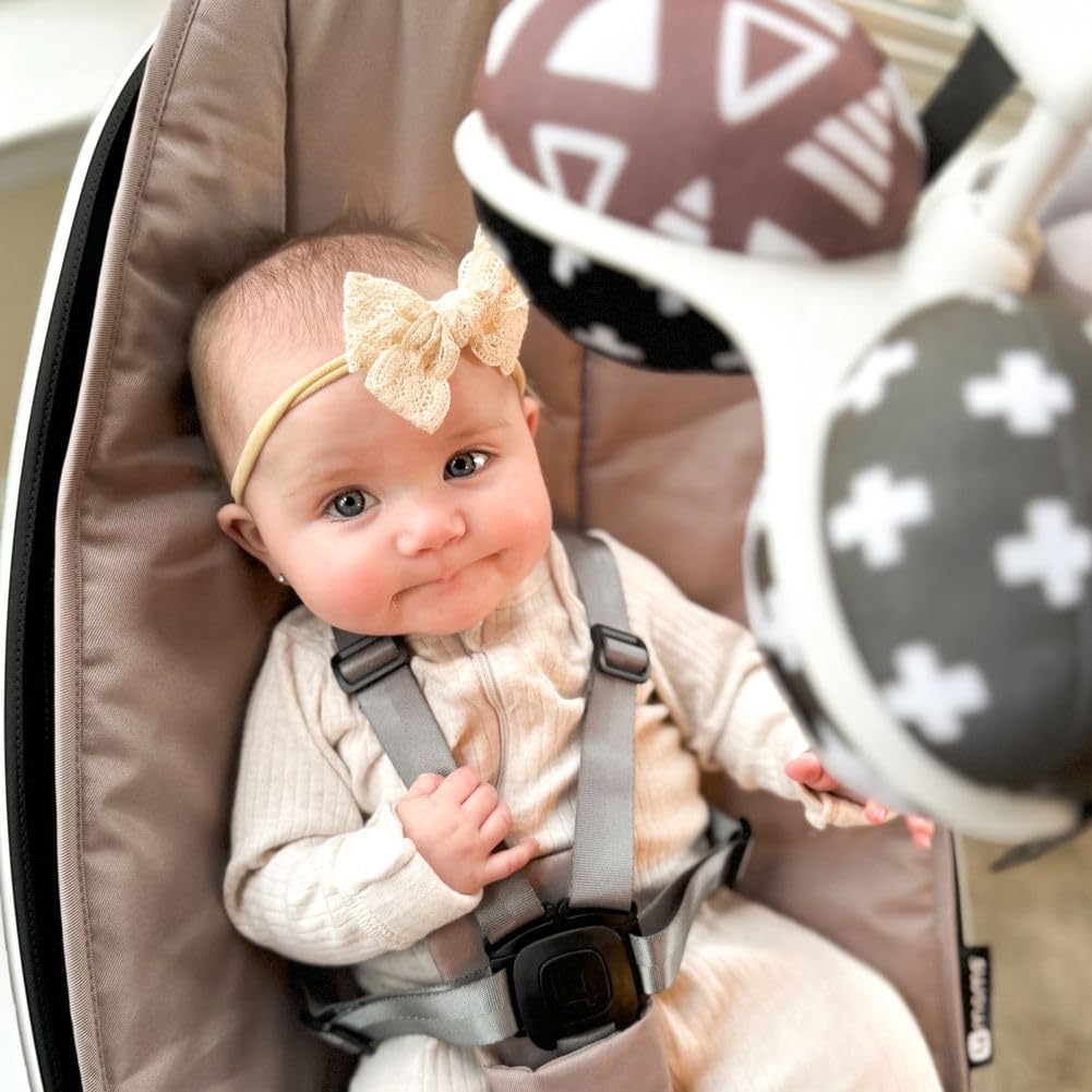 4moms MamaRoo Multi-Motion Baby Swing, Bluetooth Enabled with 5 Unique Motions, Sandstone - Image 6