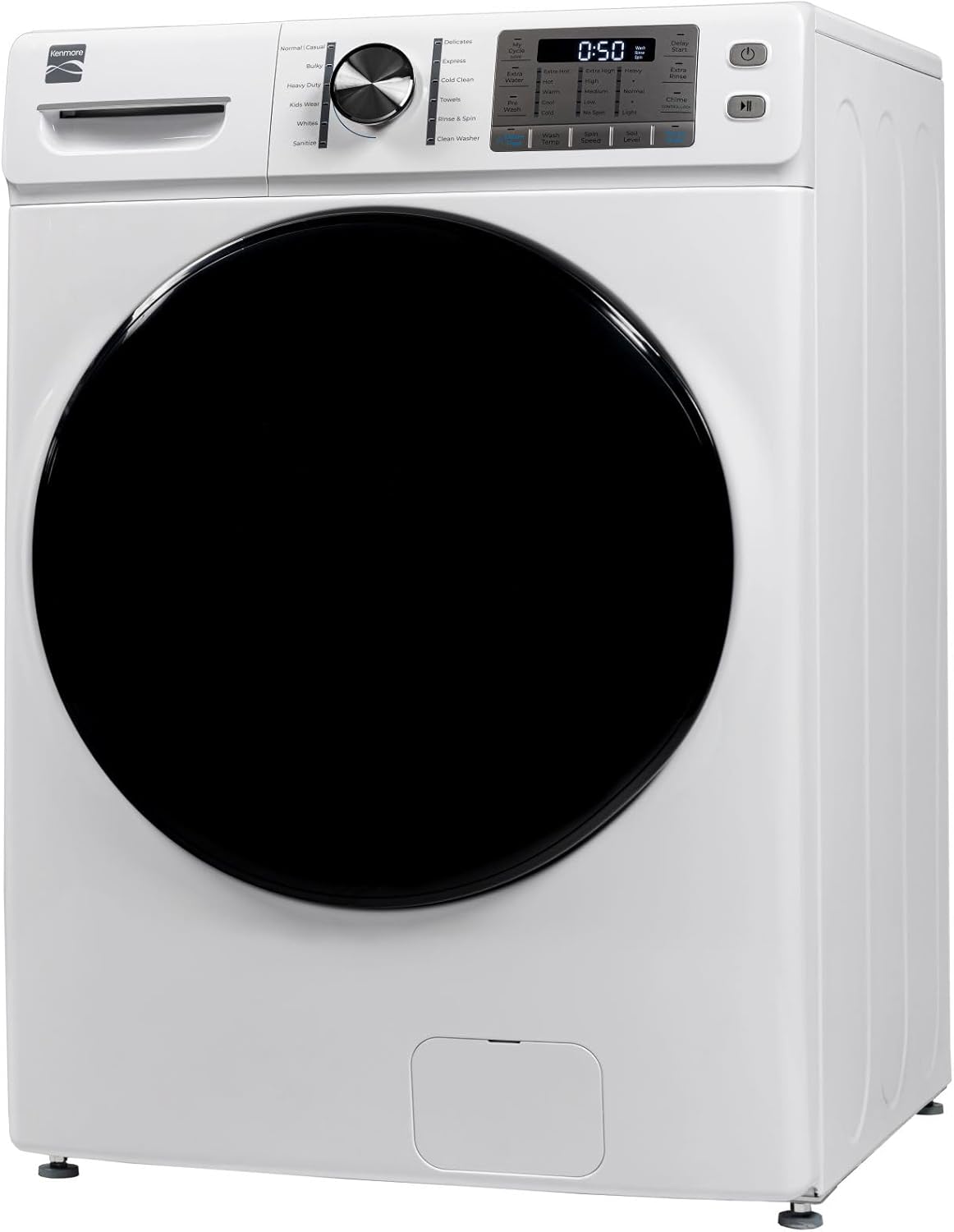 Kenmore 2642272 Front-Load Machine with Steam, Accela-Wash, Express Cycle, Energy Star Certified, 4.5 cu. ft. Total Capacity Washer, White - Image 9