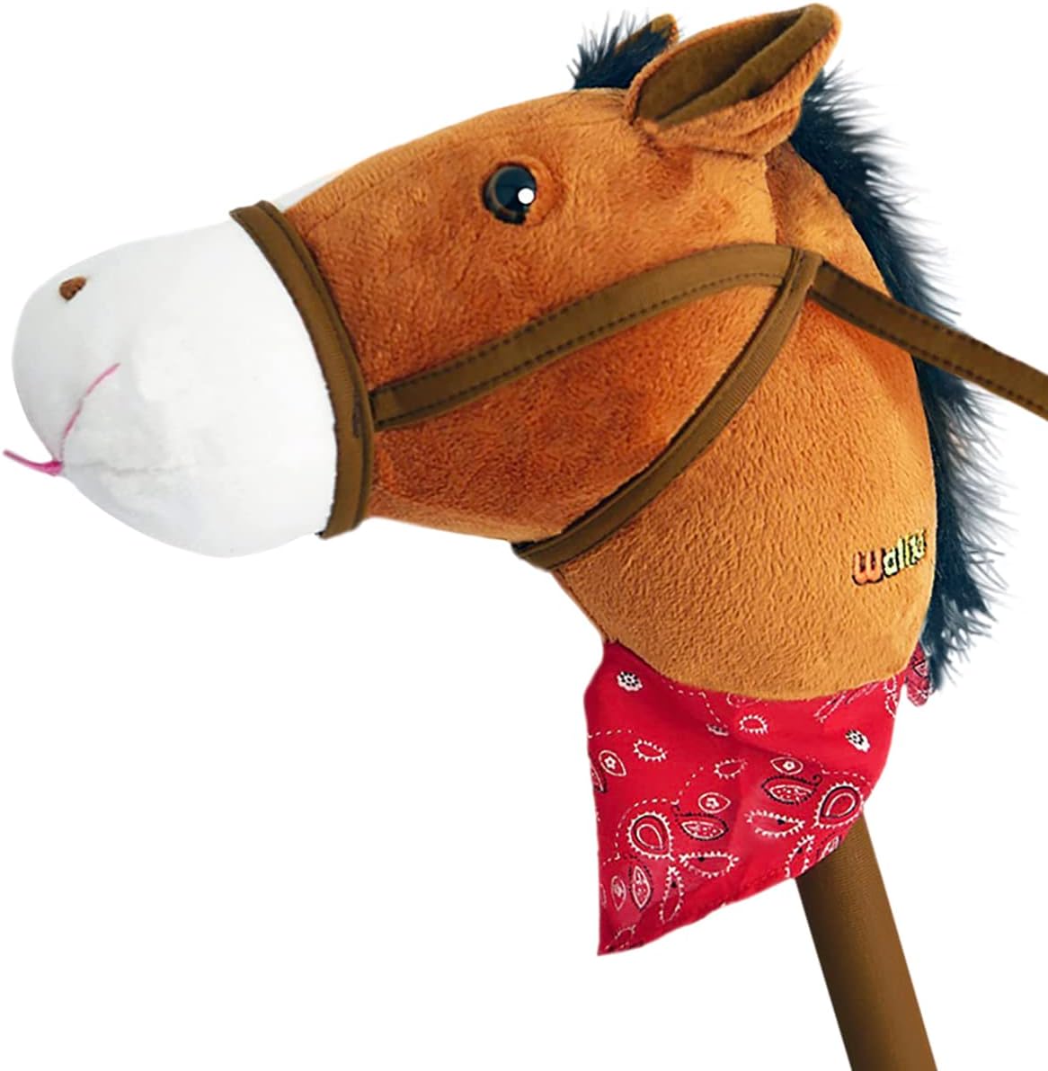 WALIKI Stick Horse Toy for Boys and Girls | Fun Cowboy & Cowgirl Pretend Play | Cool Toys for Kids Ages 3 4 5 6 | Birthday Gift for Active Toddlers (Brown) - Image 2