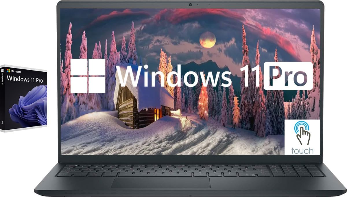Dell Inspiron Touchscreen Laptop, 15.6" Business & Student Laptop Computer, Windows 11 Pro Laptop 32GB RAM 1TB SSD, Intel i5-1155G7 Processor, Full HD IPS Display, Numeric Keypad, HDMI, Carbon Black - Image 2