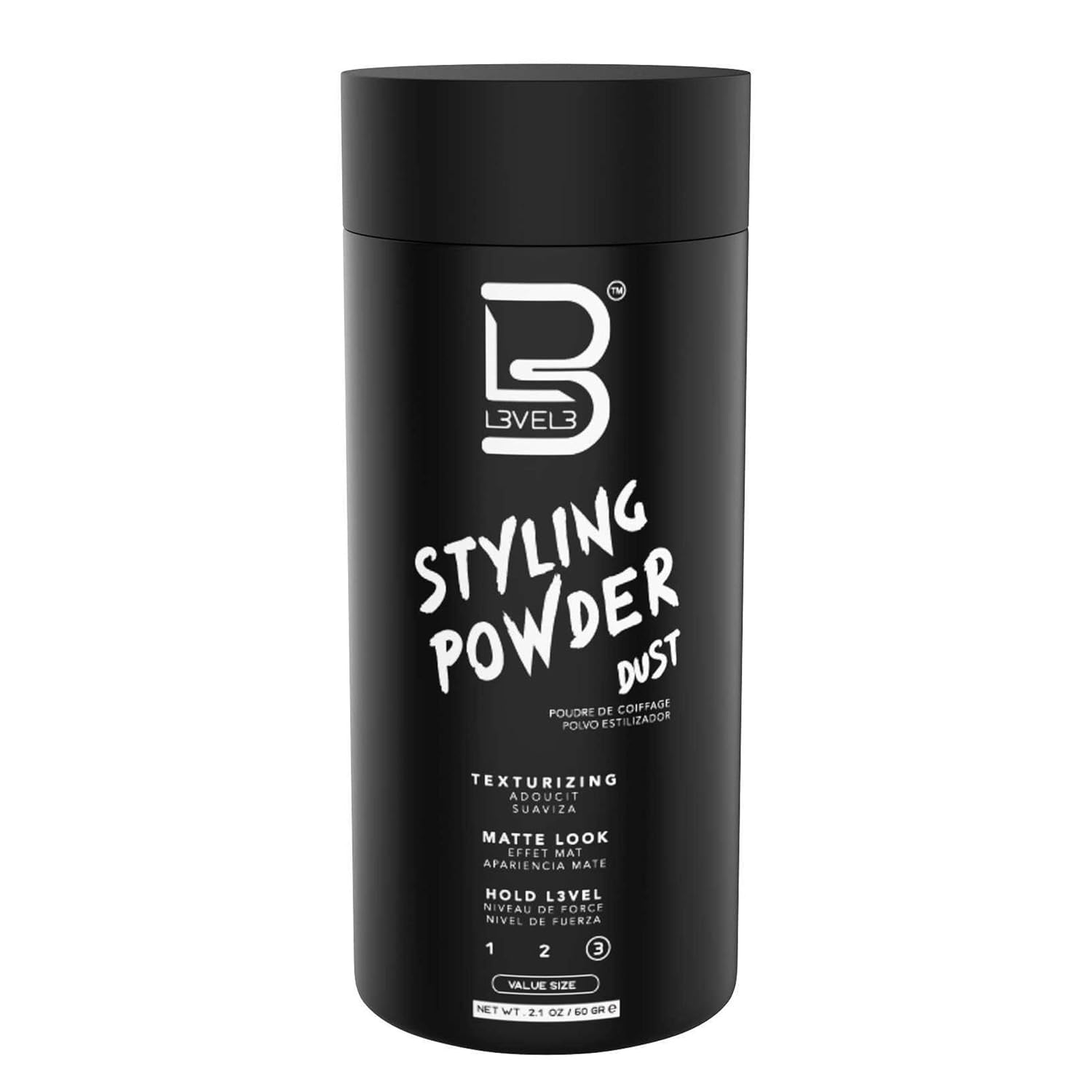 L3 Level 3 Styling Powder - Natural Look Mens Powder - Easy to Apply with No Oil or Greasy Residue - Image 2