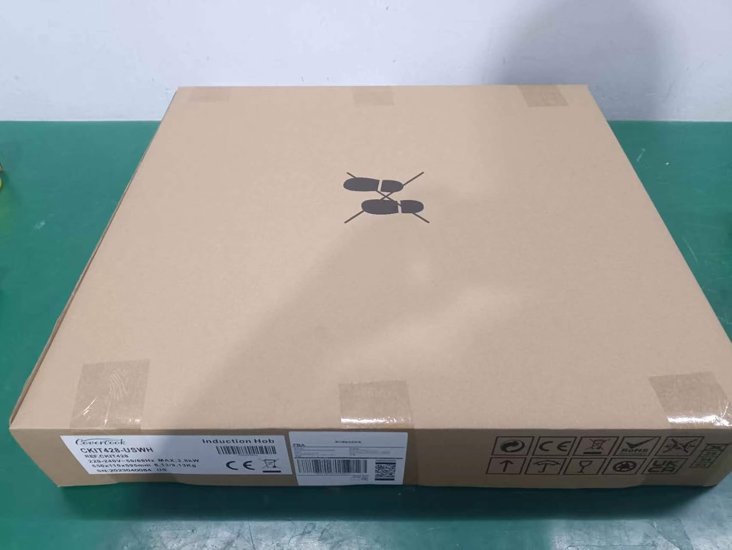 COVERCOOK Induction Cooktop 4 Booster Burners Electric Cooktop, 23 inch Bulit in Stove Top, Hardwire,White, Power Boost, 9 Power Levels, Kid Safety Lock, 220V 2800W - Image 9