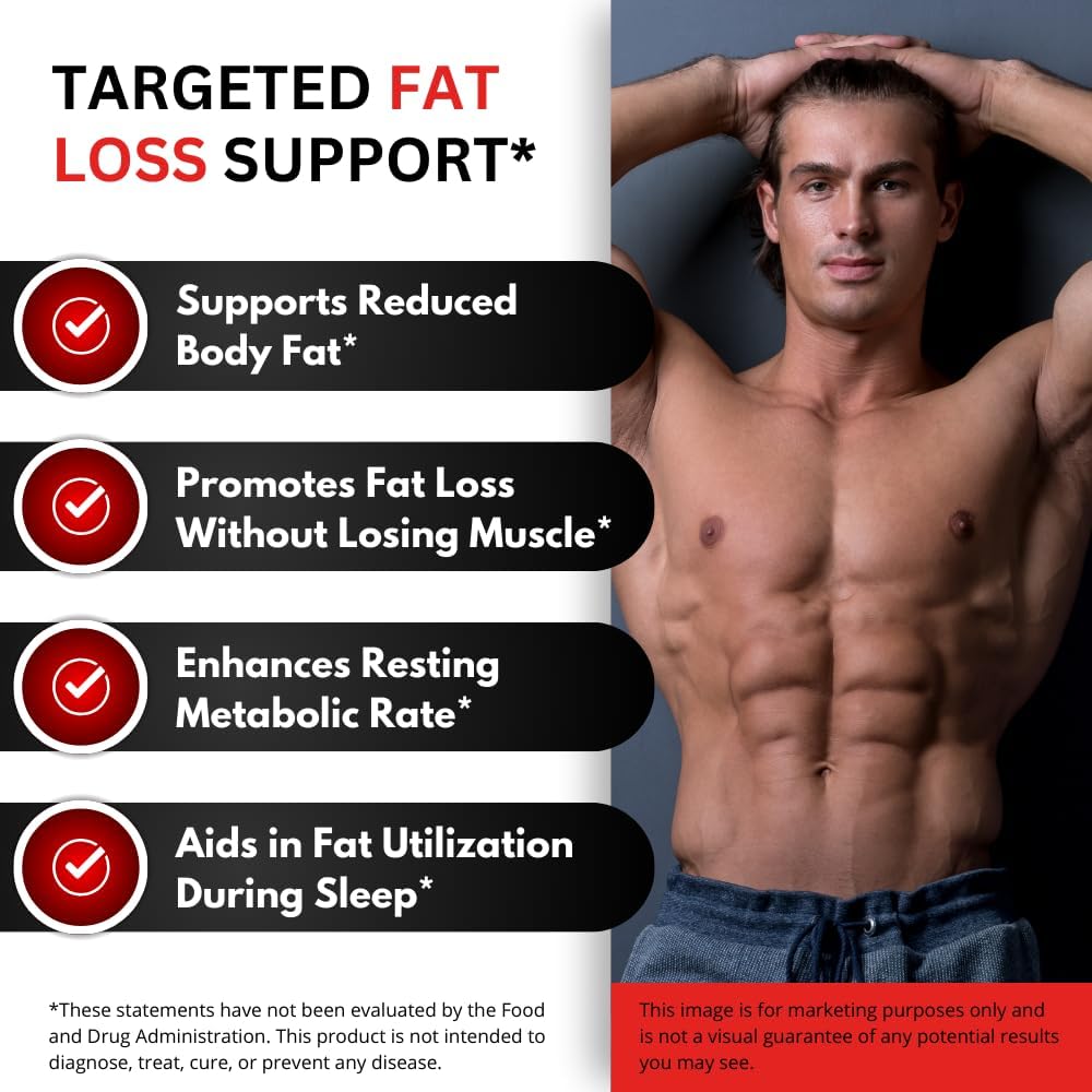 UNALTERED Belly Fat Burner for Men - Natural Weight Loss Pills to Support Reduced Body Fat, Preservation of Lean Muscle Mass, and a Healthy Metabolism - CLA Dietary Supplement - 90 Softgel Capsules - Image 3