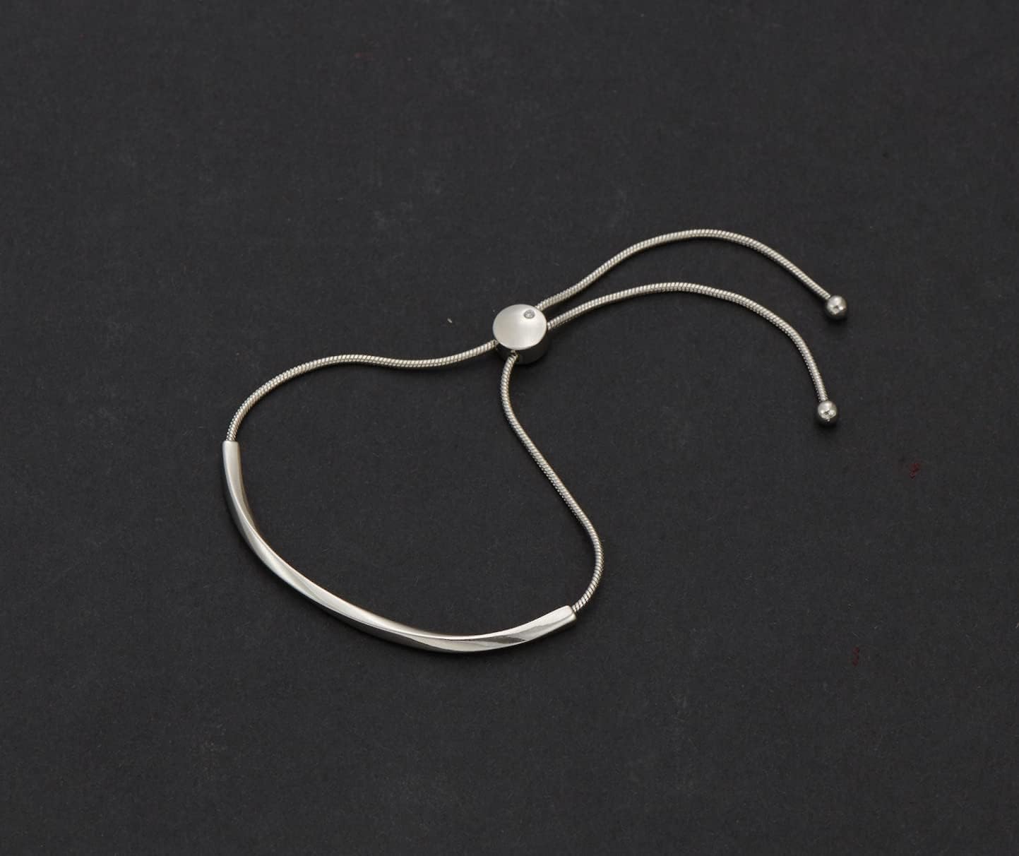 WOWORAMA Adjustable Slider Bracelets for Women Bar Friendship Bangle Bracelet for Women Gold/White Gold/Rose Gold Bolo Bracelet - Image 5