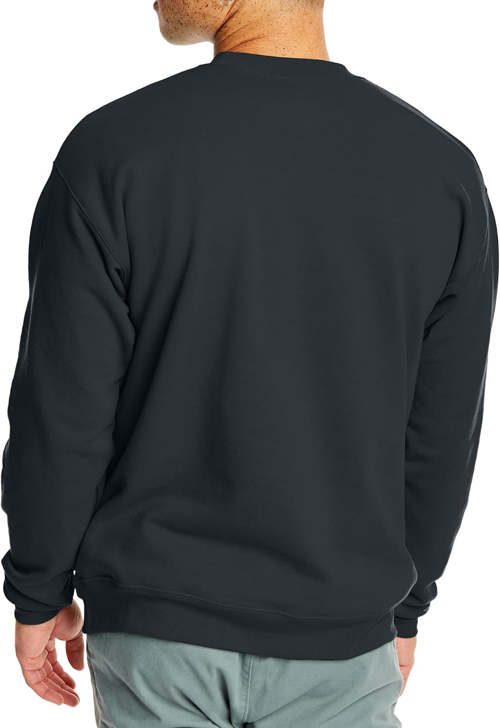 Hanes Men's EcoSmart Fleece, Pullover Crewneck Sweatshirt, 1 or 2 Pack - Image 2