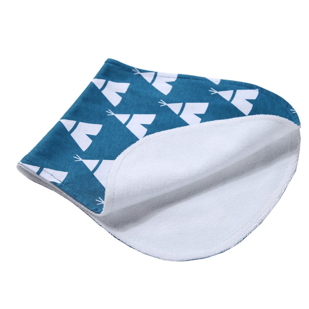 Baby Burp Cloths Baby Burp Set Curved Absorbent and Soft Valuable 4 Pack - Image 5