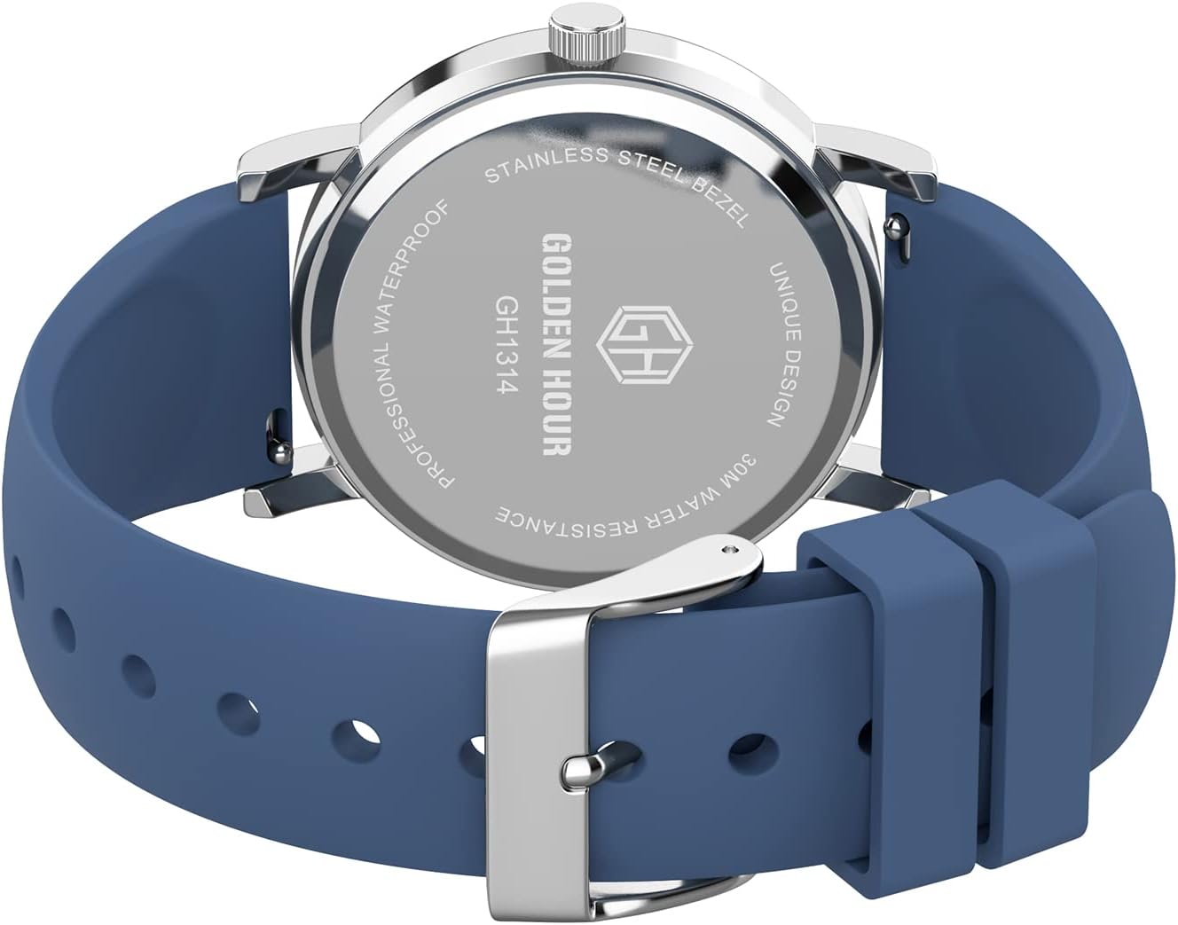 GOLDEN HOUR Waterproof Nurse Watch for Medical Professionals, Students Women Men - Military Time Luminouse Easy Read Dial, 24 Hour with Second Hand, Colorful Silicone Band - Image 7