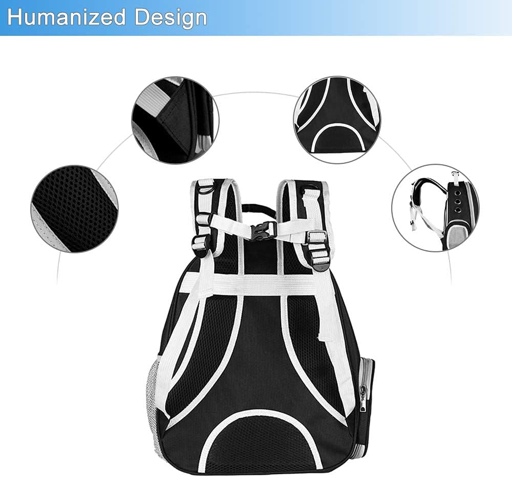 Cat Backpack Carriers, Dog Backpack, Pet Backpack for Small Cats Puppies Dogs Bunny, Airline-Approved Ventilate Transparent Bubble Backpack for Travel and Outdoor(Black) - Image 6