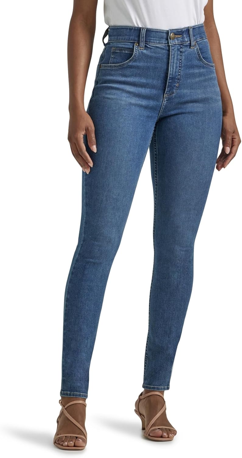 Lee Women's Ultra Lux Comfort with Flex Motion High Rise Skinny Jean - Image 2