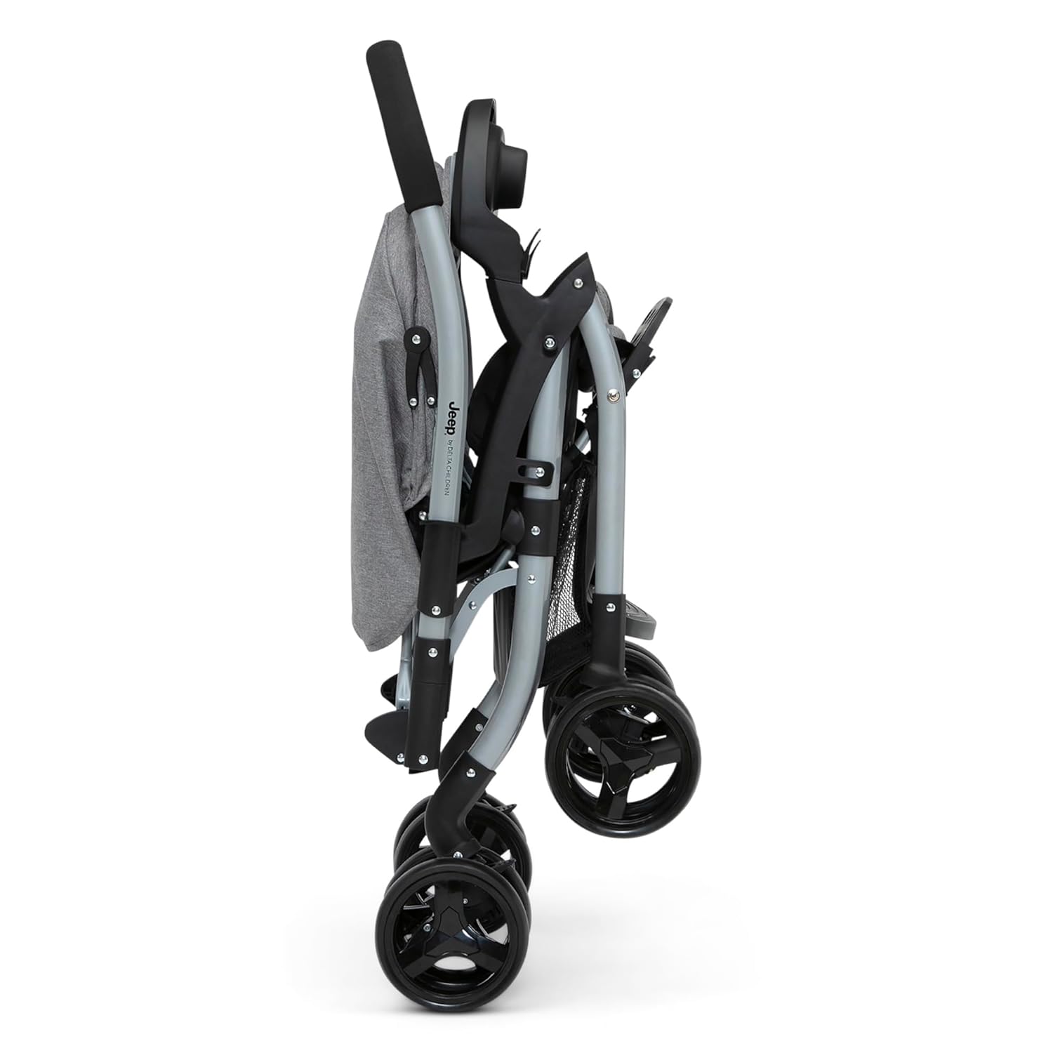 Jeep Unlimited Reversible Handle Stroller, Grey Tweed - Image 7