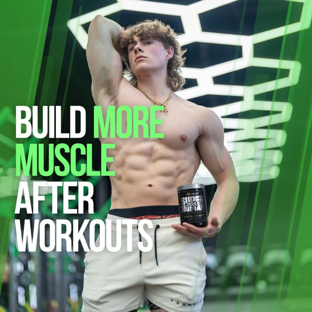 Alpha Lion Superhuman Post Workout Recovery, Muscle Builder Drink, Creatine Powder + More for Lean Muscle Growth, Strength & Volume, Supplement for Women & Men (25 Servings, Gainy Smith Apple) - Image 5