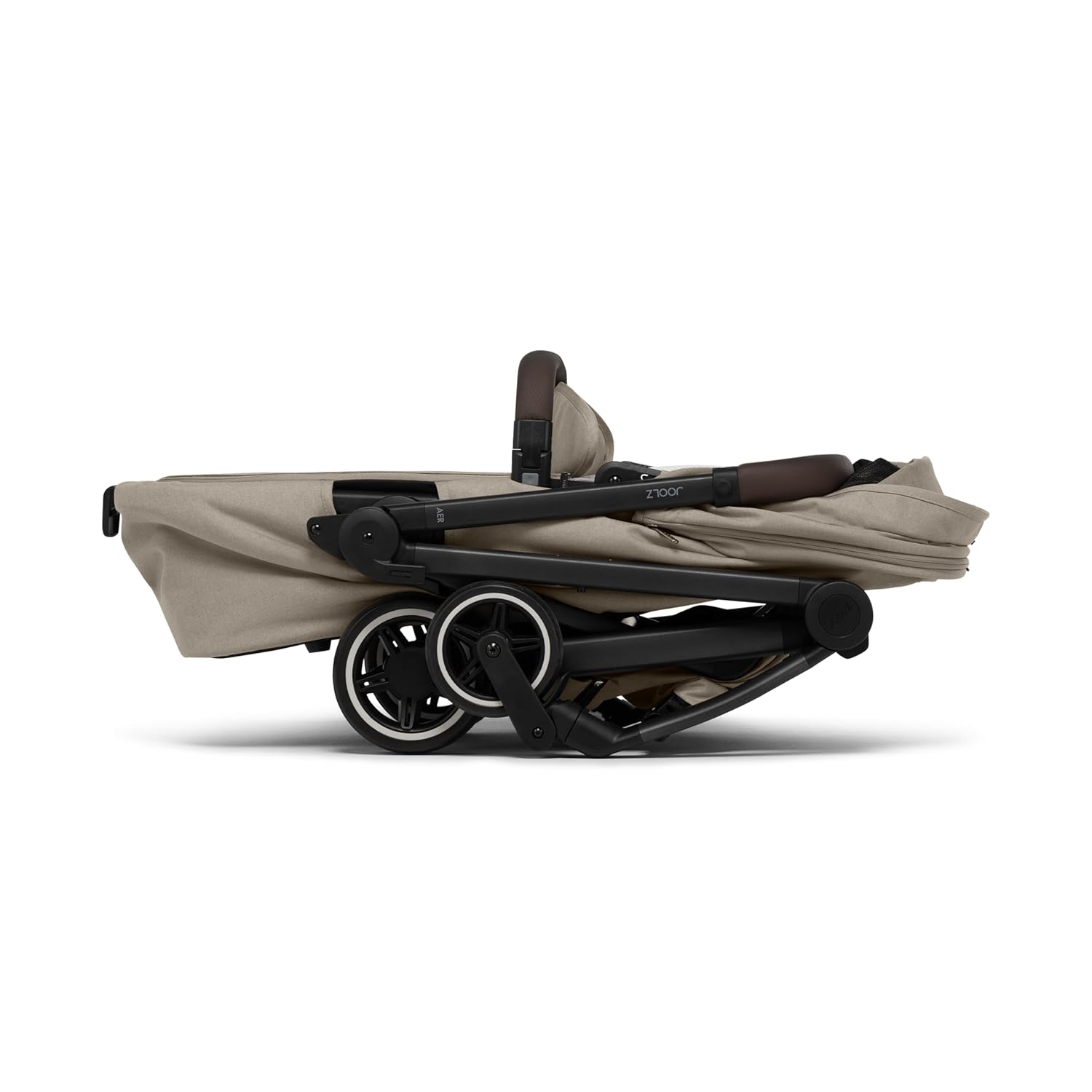 Joolz AER+ Lightweight Baby Stroller, Ultra Compact & Portable One-Hand Fold Design - Ergonomic Recline Seat - Infant & Toddler (up to 50 lb) - Airplane Friendly Stroller - XXL Sun Hood -Sandy Taupe - Image 4