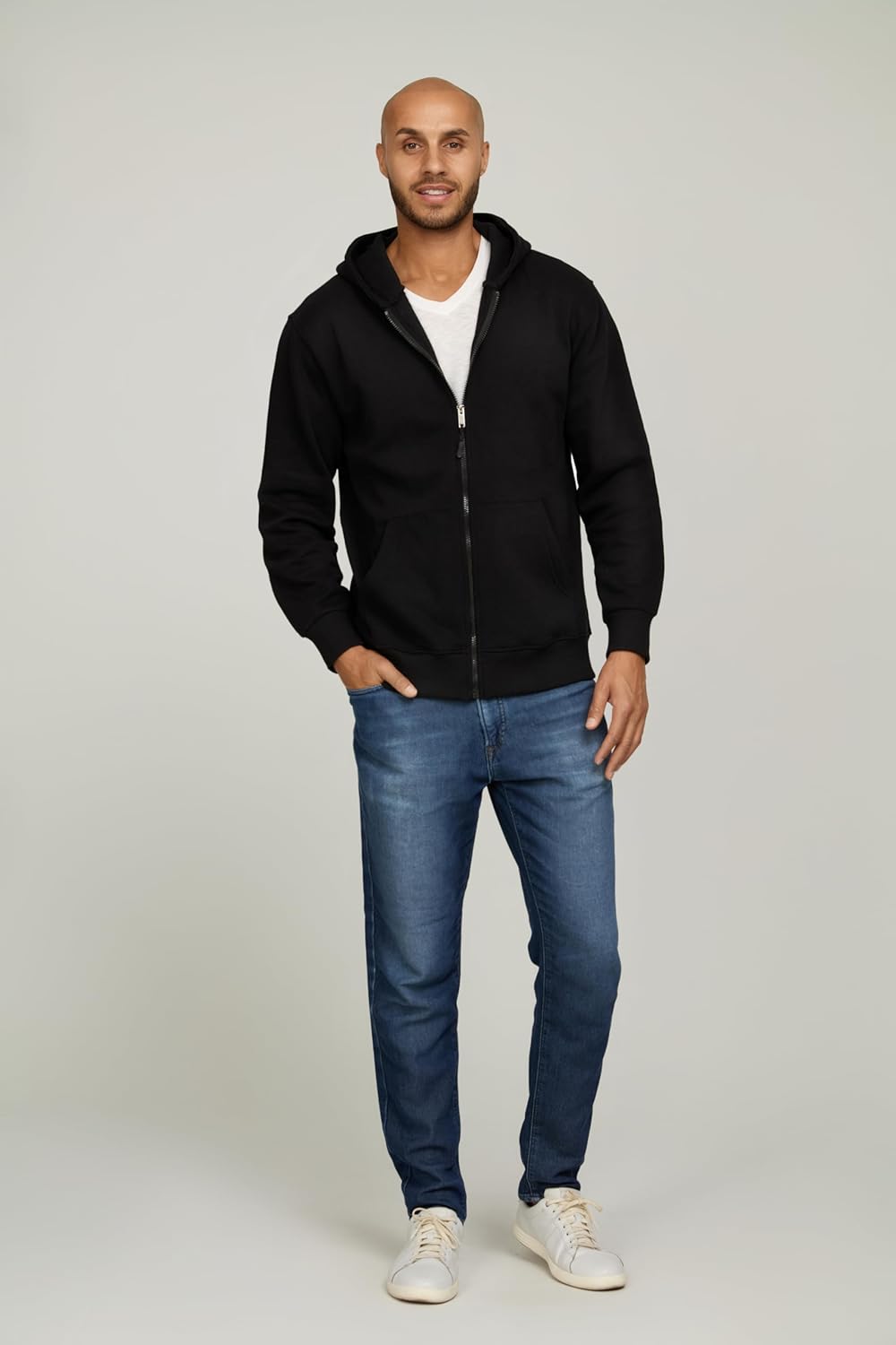 PURE CHAMP 3 Pack Fleece Hoodies for Men Long Sleeve Essentials Hoodie Cotton Active Athletic Workout Sweatshirts for Men - Image 2