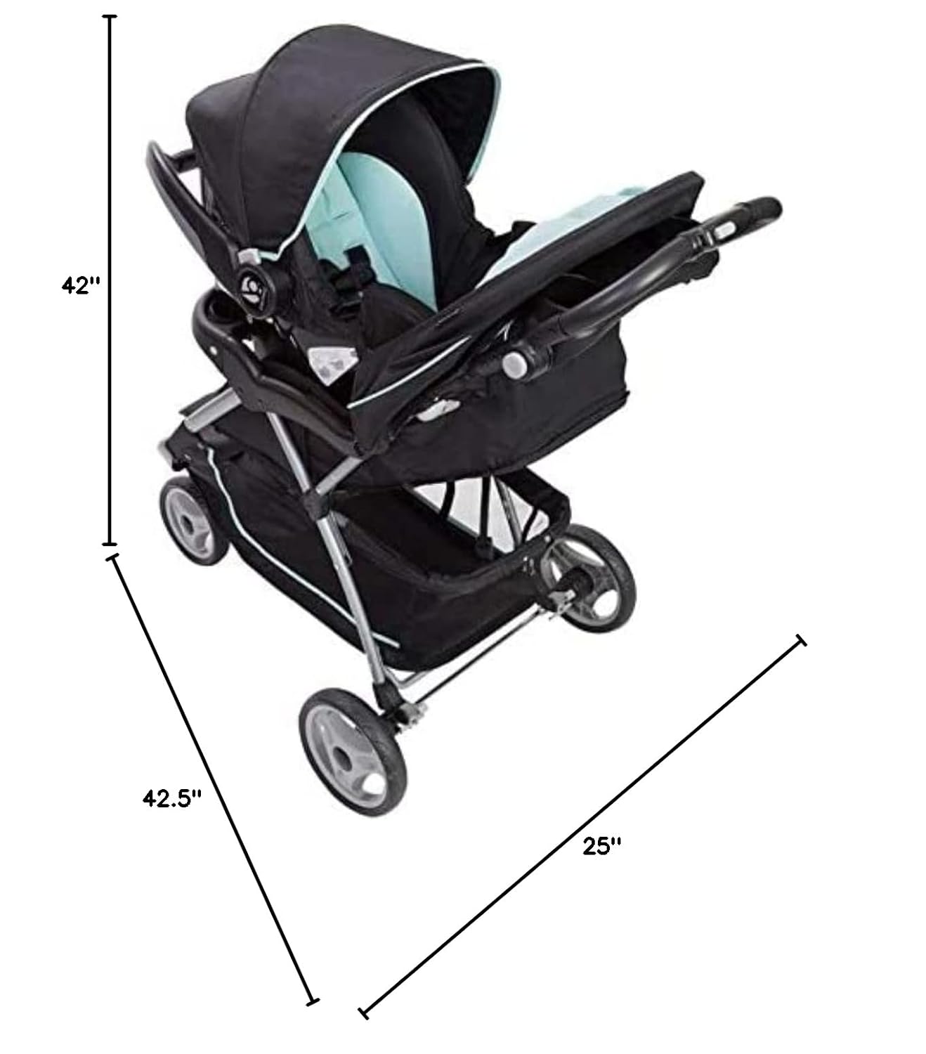 Baby Trend EZ Ride 35 Travel System, Doodle Dots - Image 11
