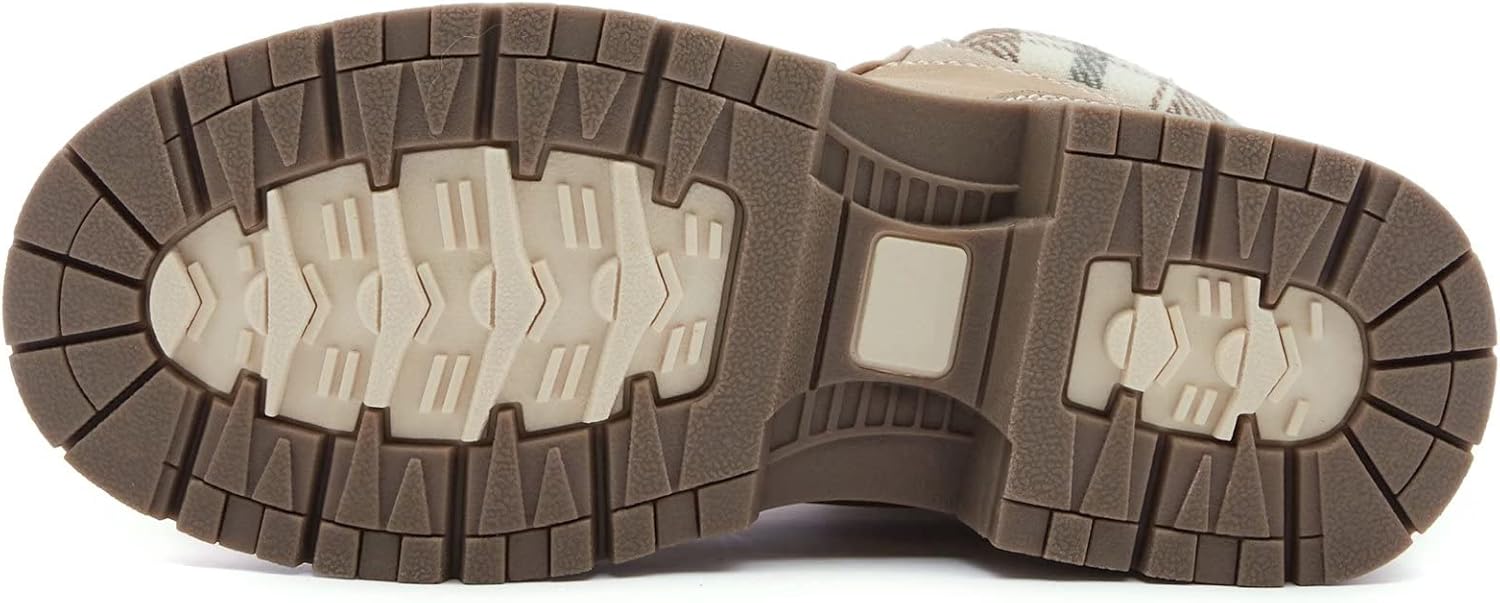 ANJOUFEMME Work Hiking Boots for Women Waterproof - Womens Outdoor Ankle Boots Lightweight Snow Winter Boots for Trekking Walking - Image 6