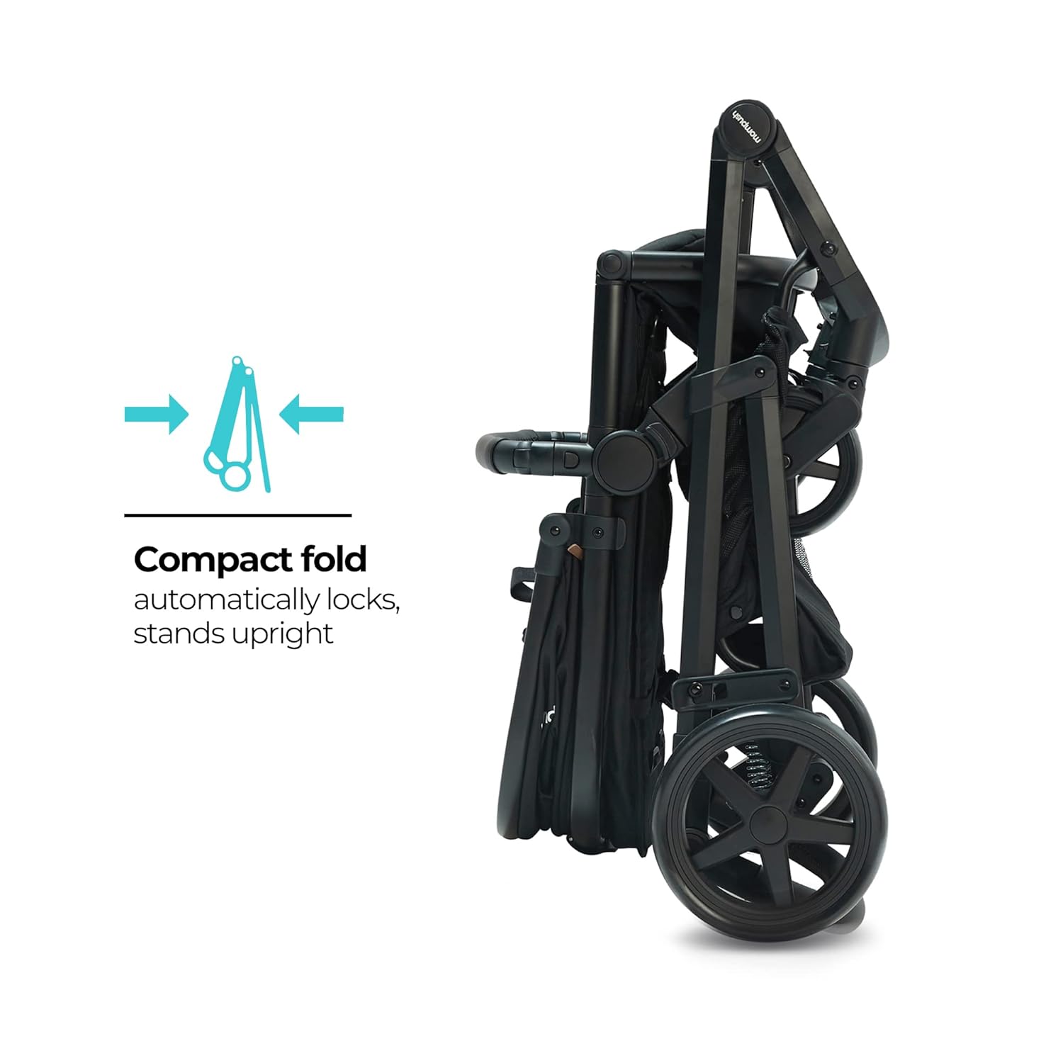 Mompush Meteor2 Baby Stroller 2-in-1 with Bassinet Mode, Compatible with Infant Car Seat Adapter Included, Full-Size Bassinet Strollers for Family Outings - Image 6