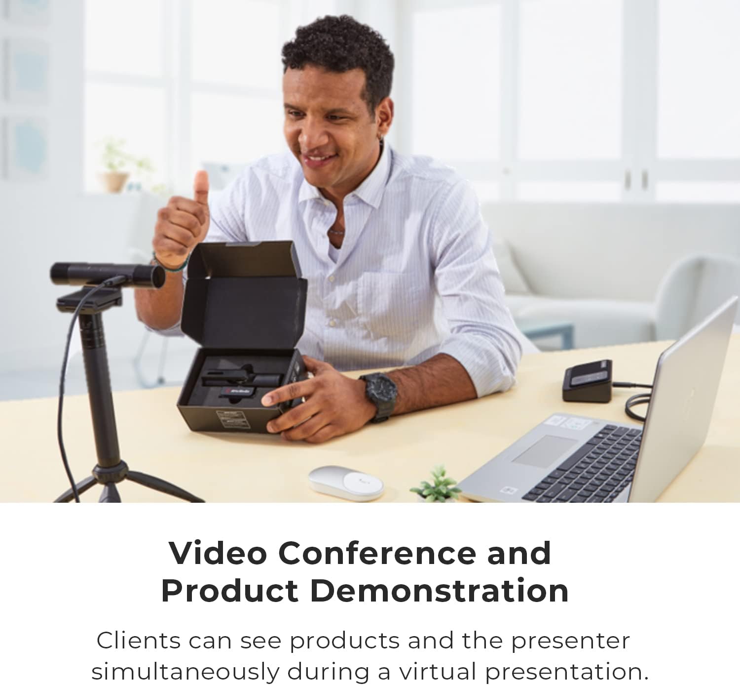 AVerMedia PW313D DualCam, 2-in-1 Webcam for Remote Learning, Conferencing and Hosting Meetings, 2 Autofocus Cameras and Mics, Works with Zoom, Teams and Skype, TAA/NDAA Compliant - Image 8