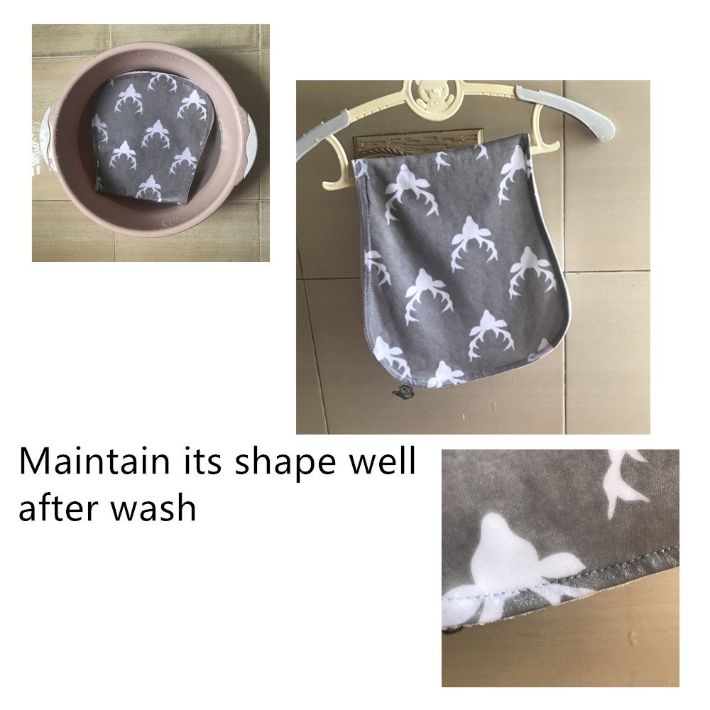 Baby Burp Cloths Baby Burp Set Curved Absorbent and Soft Valuable 4 Pack - Image 6