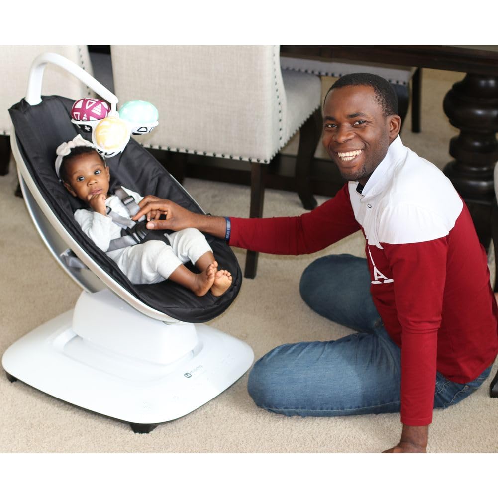 4moms MamaRoo Multi-Motion Baby Swing, Bluetooth Enabled with 5 Unique Motions, Sandstone - Image 3