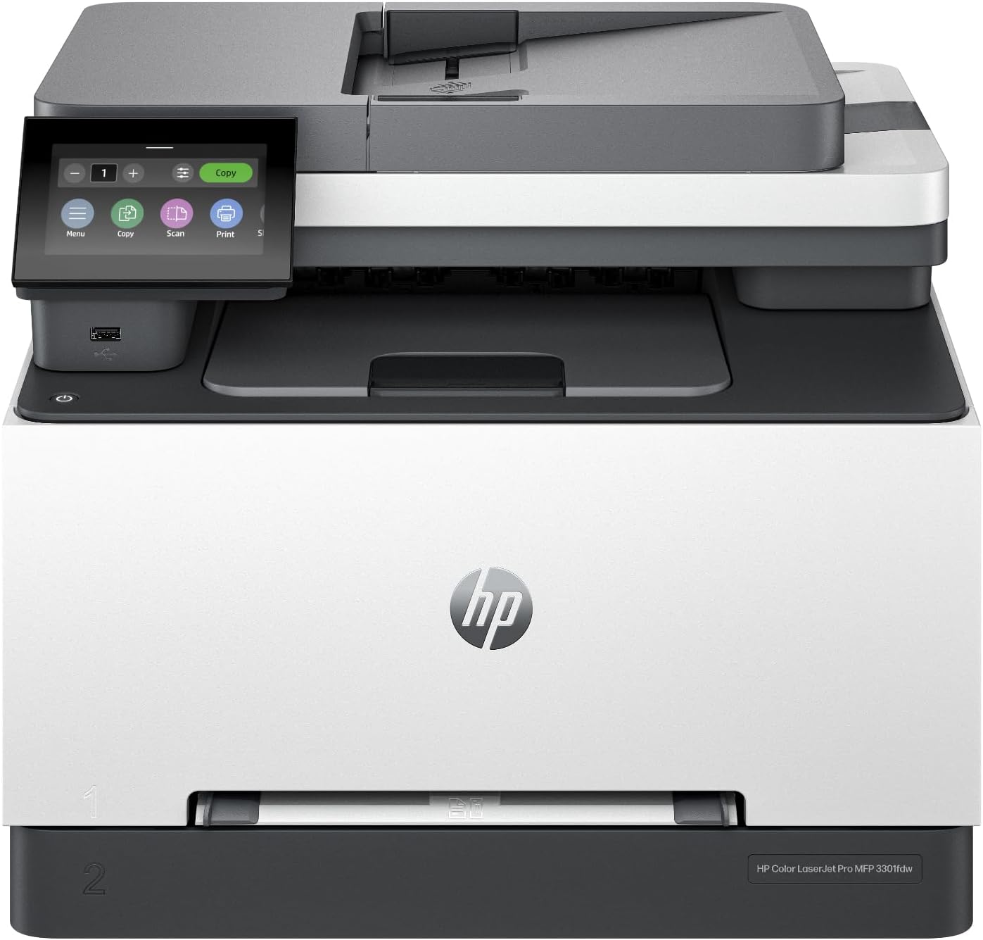 HP Color Laserjet Pro MFP 3301fdw Wireless All-in-One Color Laser Printer, Office Printer, Scanner, Copier, Fax, ADF, Duplex, Best-for-Office (499Q5F) - Image 2