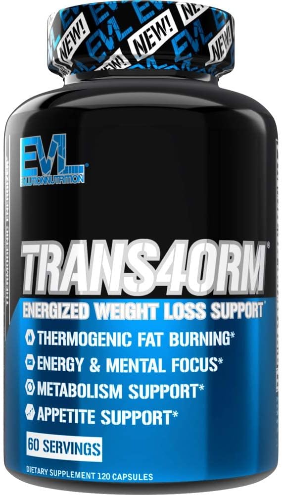 EVL Thermogenic Fat Burner Support - Fast Acting Weight Loss Energy and Appetite Support - Trans4orm Green Tea Supplement for Men and Women - 60 Servings - Image 2