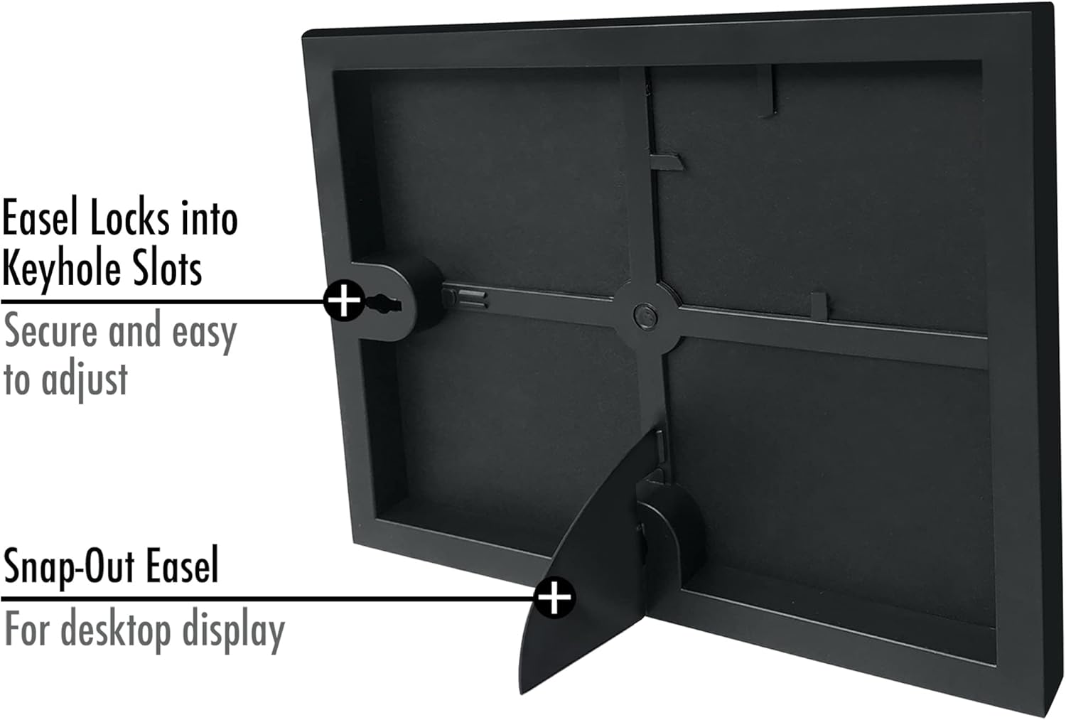 Americanflat Front Loading 4x6 Picture Frame with Shatter-Resistant Glass - Set of 6 - Metropolitan Collection - Photo Frame for Tabletop and Wall Display - Black - Image 6