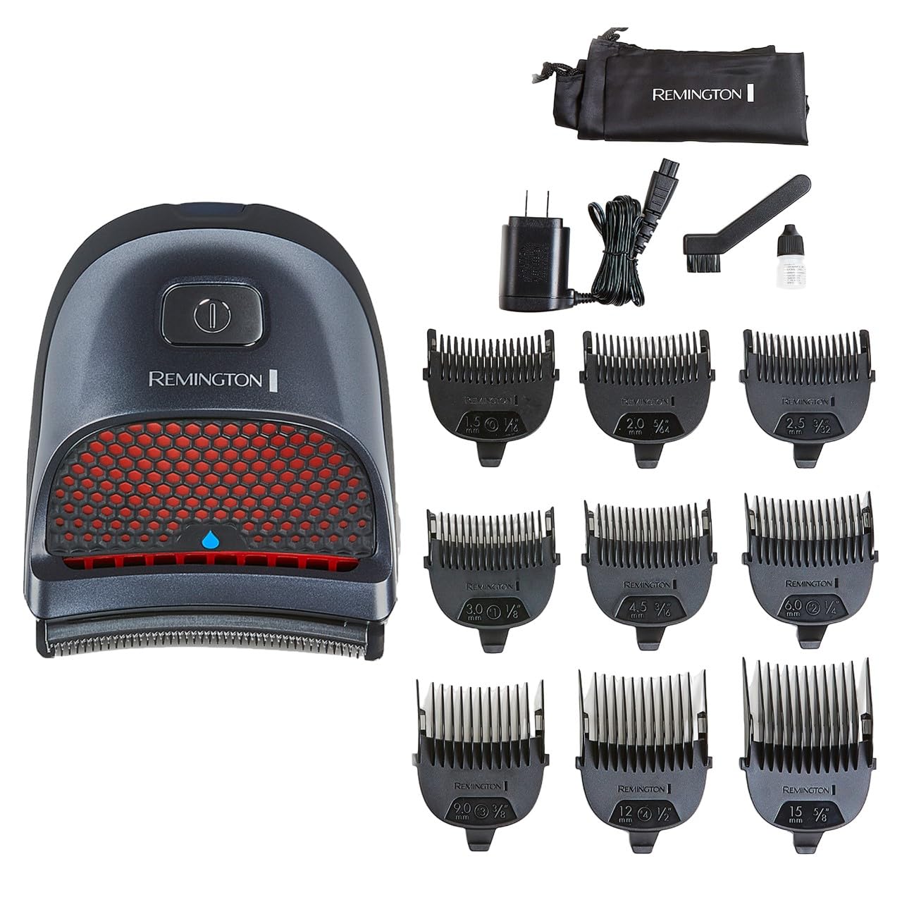 Remington Shortcut Pro Self-Haircut Trimmer Kit, Waterproof Cordless Electric Razor for Head, Beard, and Body, Curved Blades and 9 Trimmer Lengths, Head Shaver, 5-Minute Quick-Charge, 14-Piece Set - Image 2