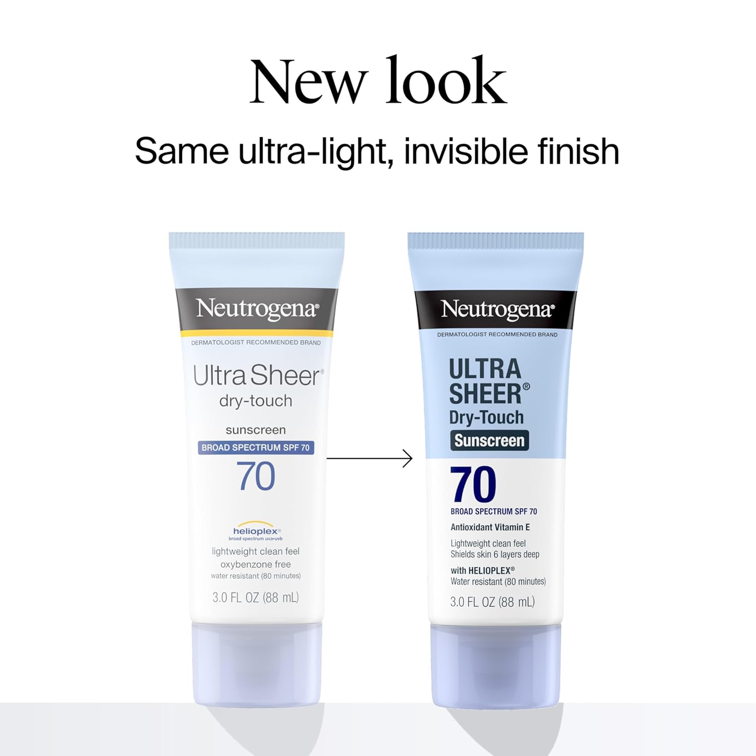 Neutrogena Ultra Sheer Dry-Touch Water Resistant and Non-Greasy Sunscreen Lotion with Broad Spectrum SPF 70, 3 Fl Oz (Pack of 1) - Image 3