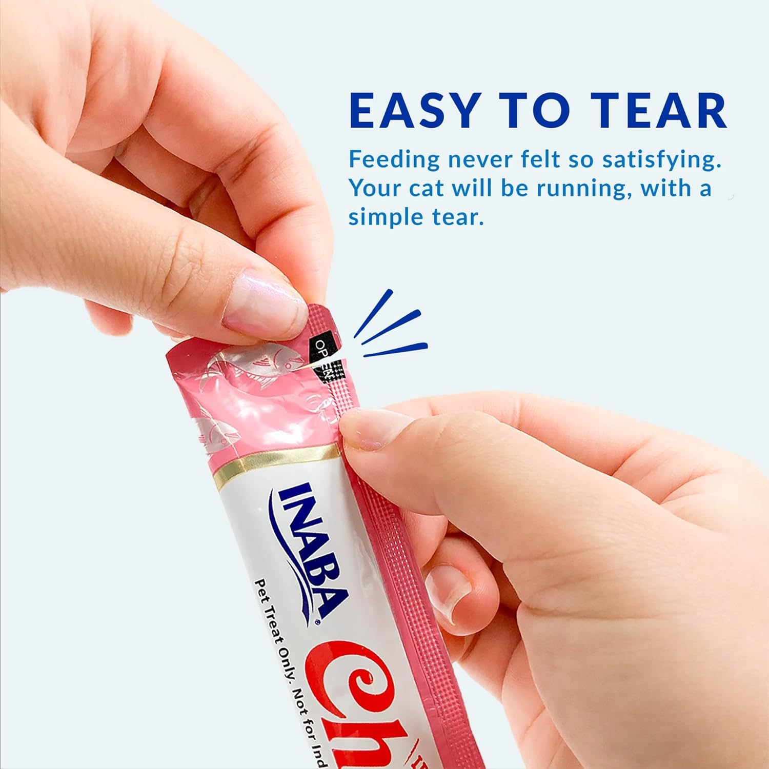 INABA Churu Cat Treats, Grain-Free, Lickable, Squeezable Creamy Purée Cat Treat/Topper with Vitamin E & Taurine, 0.5 Ounces Each, 40 Tubes, Tuna & Seafood Variety Box - Image 6