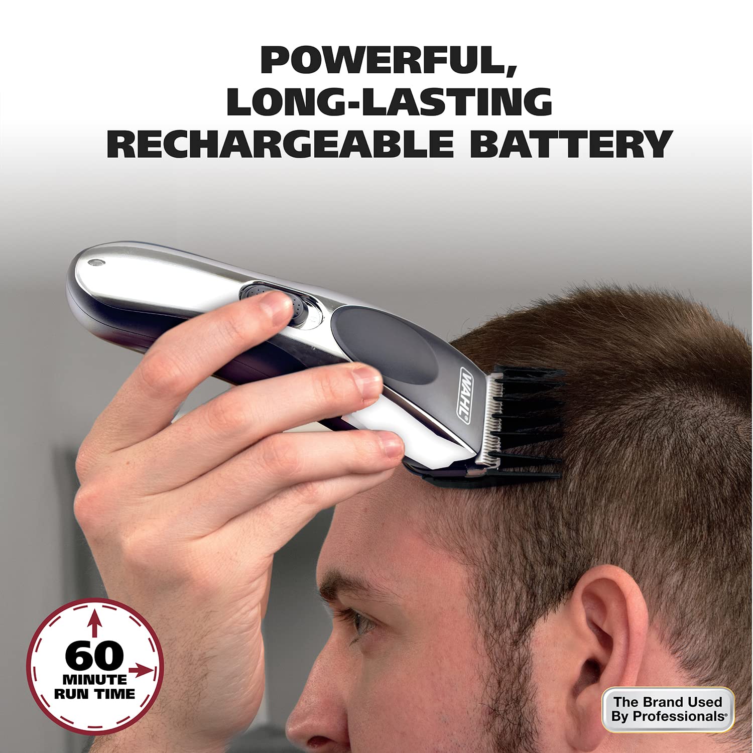 Wahl Clipper Rechargeable Cord/Cordless Haircutting & Trimming Kit for Heads, Longer Beards, & All Body Grooming - Model 79434 - Image 6