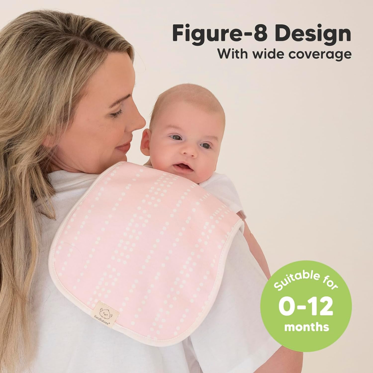 Organic Burp Cloths for Baby Boys and Girls - 5-Pack Super Absorbent Burping Cloth, Burp Clothes, Soft & Plush, Newborn Milk Spit Up Rags, Burpy Cloth Bib for Unisex, Burping Rags (Sweet Charm) - Image 4