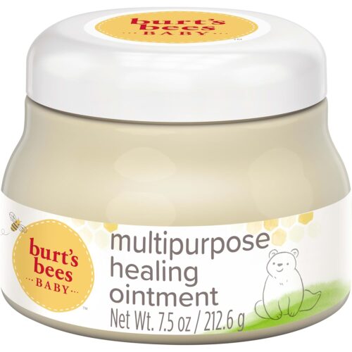 Burt’s Bees Baby 100% Natural Multipurpose Healing Ointment, Face & Body Baby Ointment – 7.5 Ounce Tub
