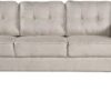 3 Pieses Mid-Century Modern Sofa Sets Linen Fabric Tufted Back Sofa&Couch Include 3 Seaters Couch, Loveseat and Armchair with Rivets Rivets for Home Apartment Office Living Room Furniture Sets - Image 4