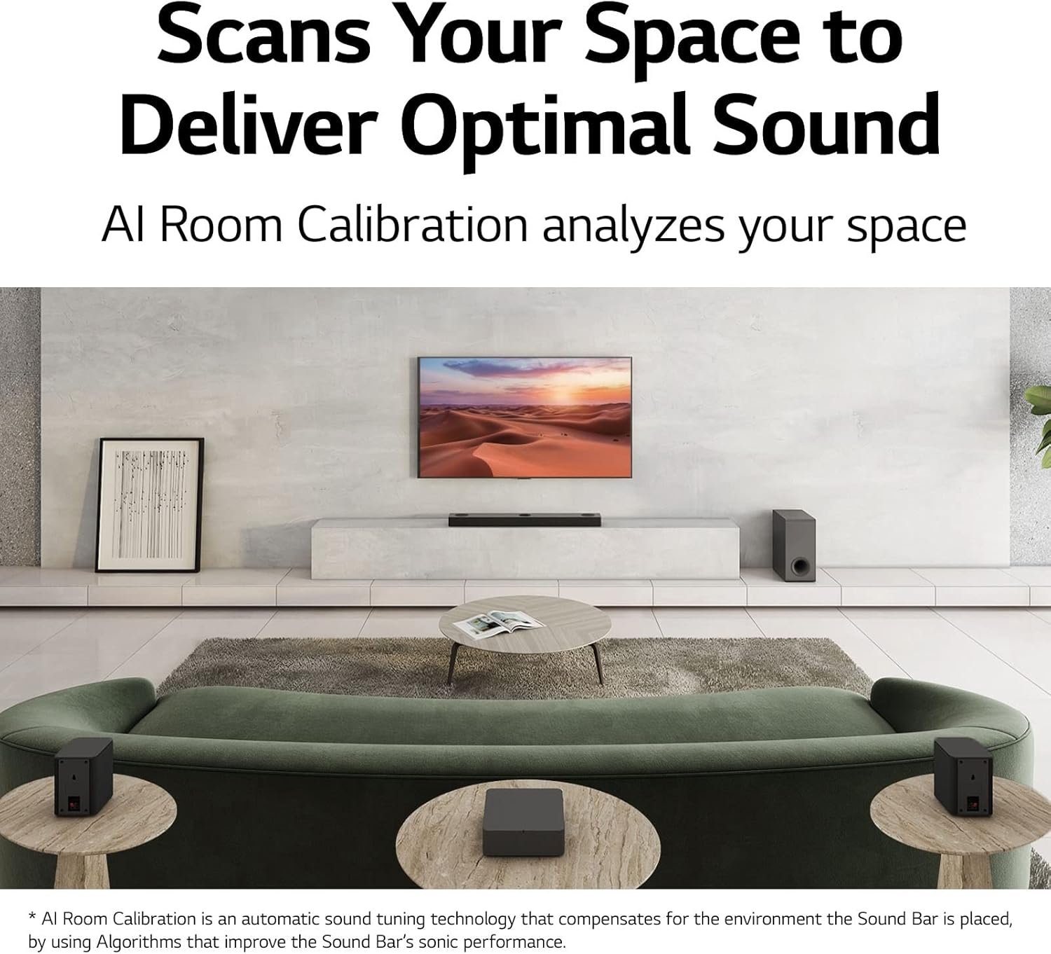 LG S80QR 5.1.3ch Sound bar with 4ch Rear Speakers, Center Up-Firing, Dolby Atmos DTS:X, Works with Airplay2, Spotify HiFi, Alexa, High-Res Audio, Synergy TV, Meridian - Image 8