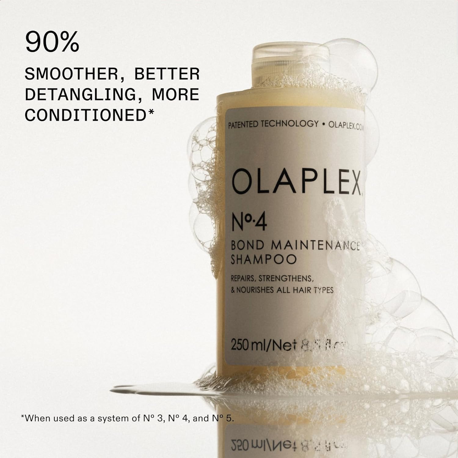 Olaplex No. 4 Bond Maintenance Shampoo, Repairs, Strengthens, & Nourishes All Hair Types, Adds Shine & Leaves Hair Feeling Soft, 8.5 fl oz - Image 5