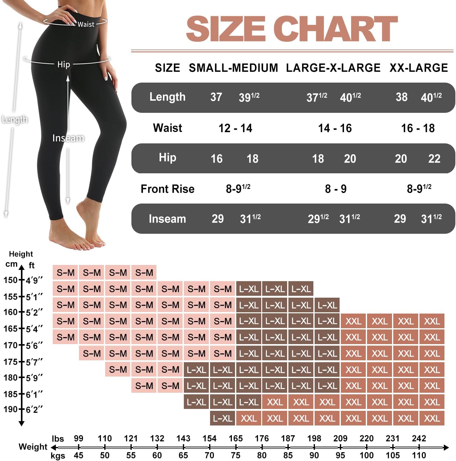 Hmuuo 3 Pack Leggings for Women High Waisted Tummy Control No See-Through Yoga Pants Workout Running Leggings - Image 7