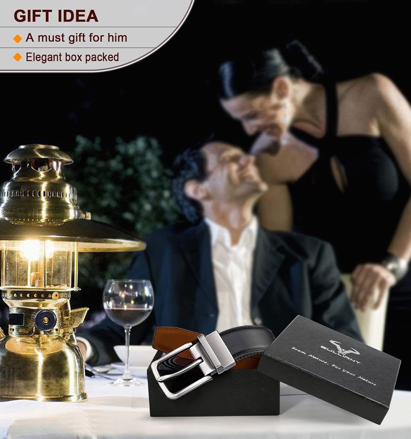 BULLIANT Men's Belt,Reversible Belt 1.25" For Gift Mens Casual Golf Dress pants shirts,One Reverse For 2 Sides - Image 10