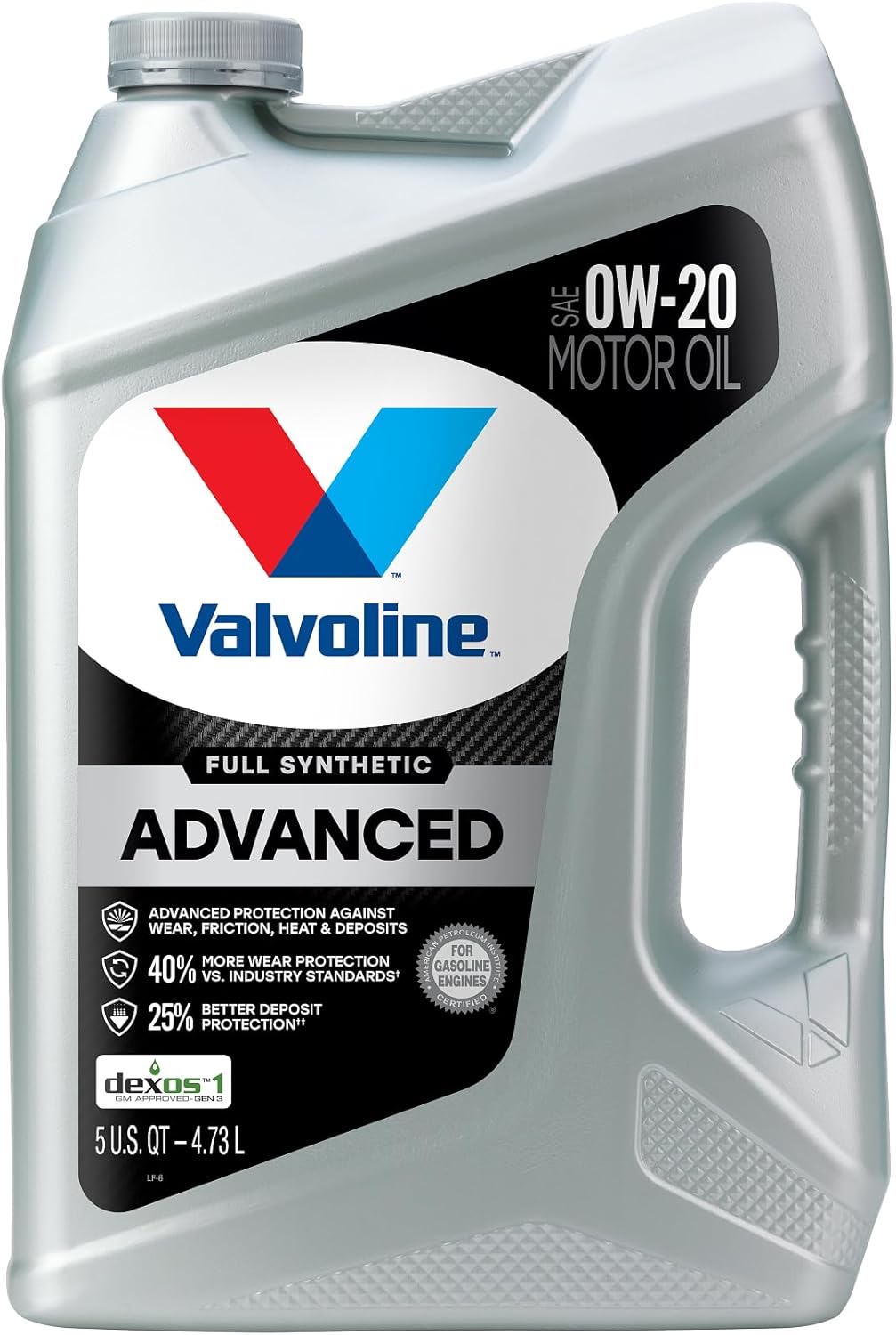 Valvoline Advanced Full Synthetic SAE 0W-20 Motor Oil 5 QT - Image 2