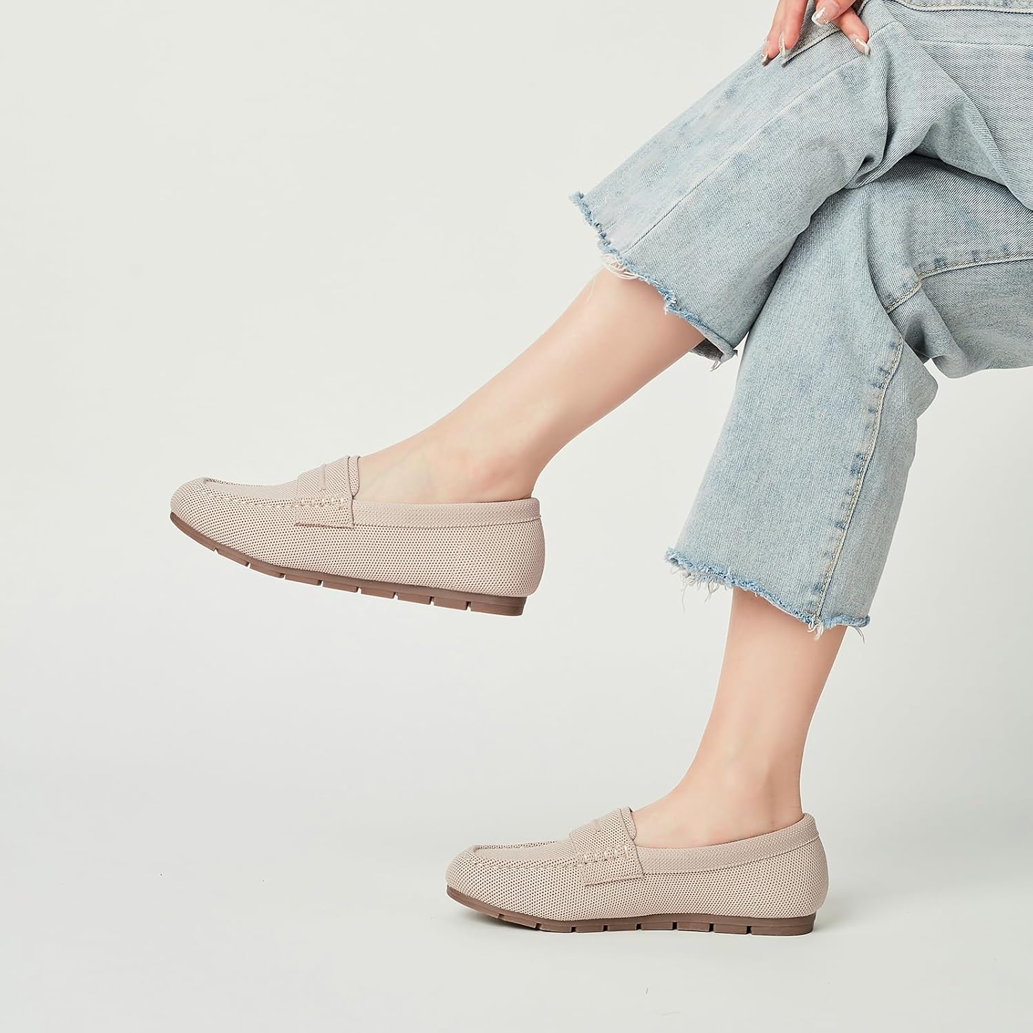 Loafers for Women Comfortable Slip on Work Flats Shoes Womens Dressy Casual Walking Shoes - Image 7