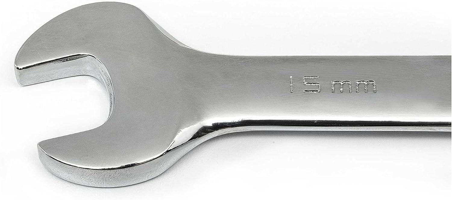 GEARWRENCH 30 Piece 12 Point Ratcheting Combination SAE/Metric (1/4-1 in., 8-24 mm) Wrench Set with Wrench Racks - 86702 - Image 4