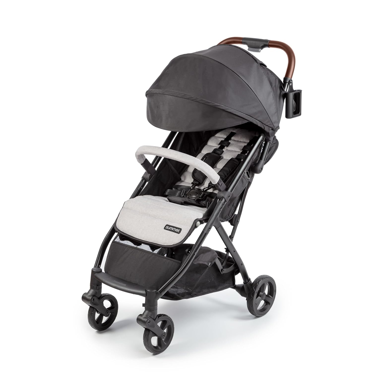 Ingenuity 3Dquickclose CS+ Compact Fold Stroller – Lightweight Stroller with Oversized Canopy, Extra-Large Storage and Compact Fold, Gray - Image 2