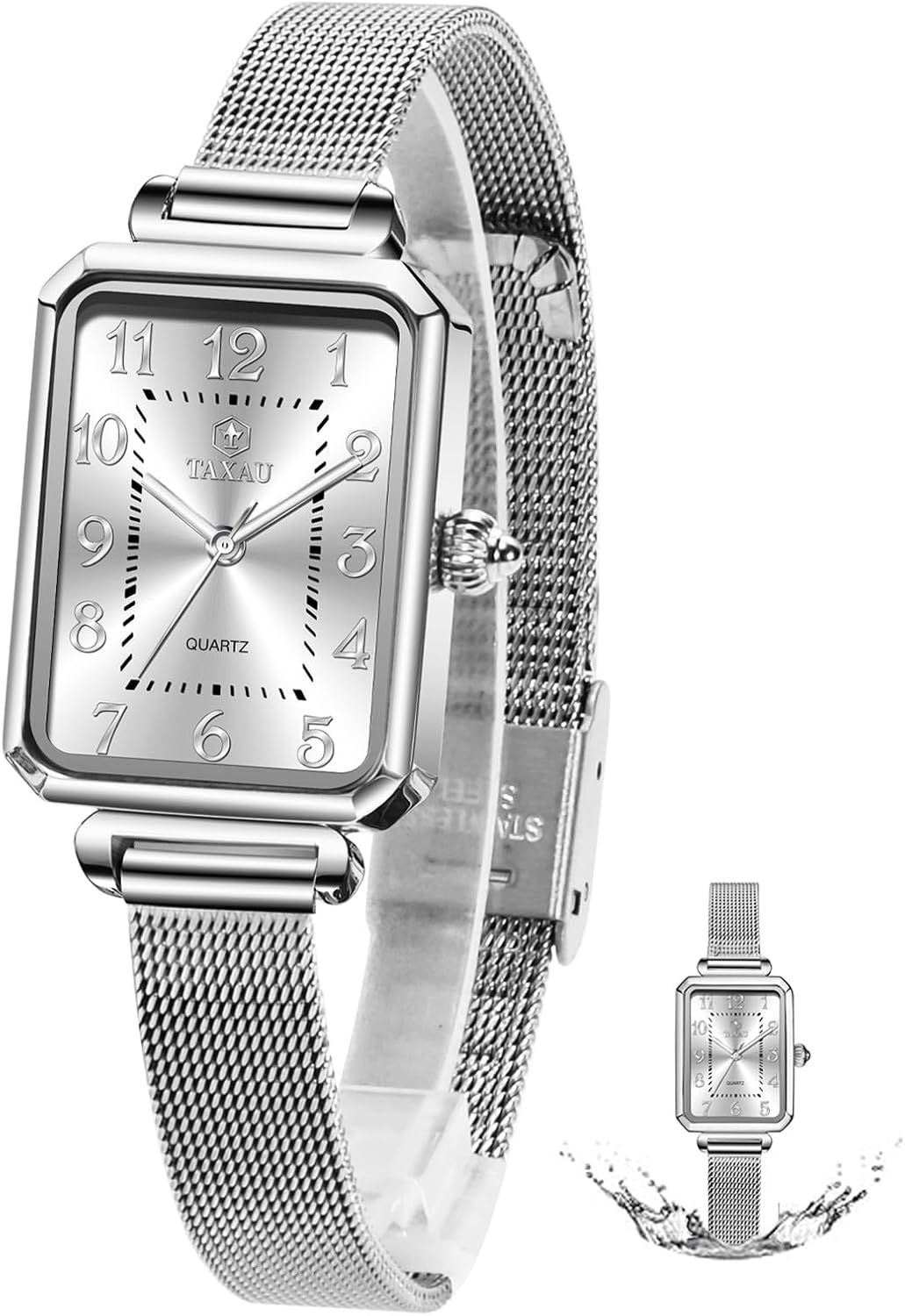 Womens Watch Fashion Dress Mesh Strap Waterproof Watches for Women Elegant Dainty Analog Quartz Easy Read Ladies Watches - Image 2