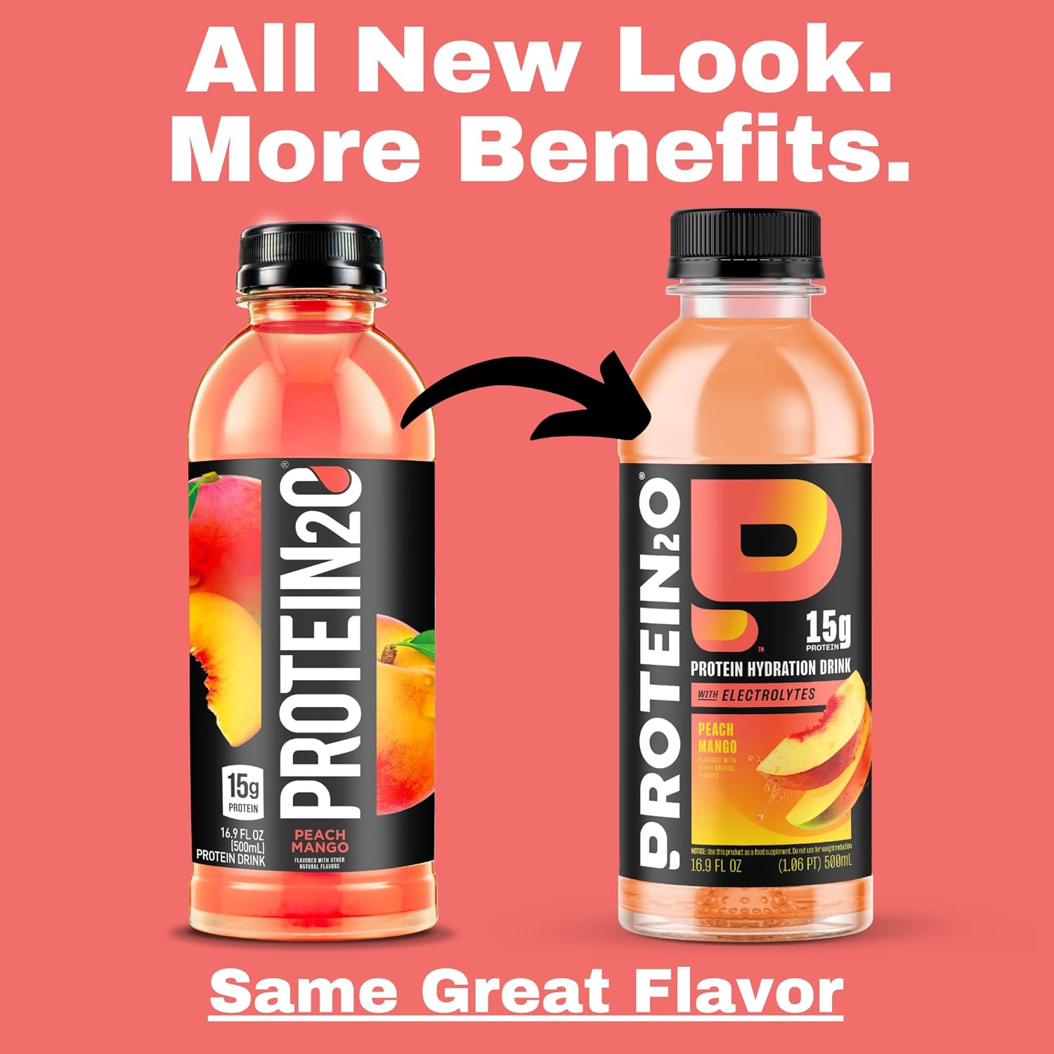 Protein2o 15g Whey Protein Isolate Hydration Drink, 350mg of Electrolytes, Vitamins B5 & B6, Low Sugar, Flavor Fusion Variety Pack, 16.9 oz Bottle (Pack of 12) - Image 4