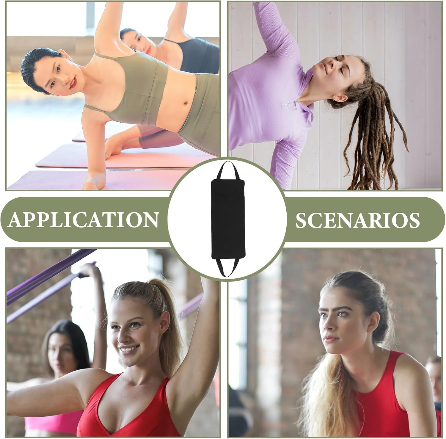 LEUNG Yoga Sand Bag, Portable Unfilled Two Handle Design Sandbags for Yoga Weights and Training - Image 7