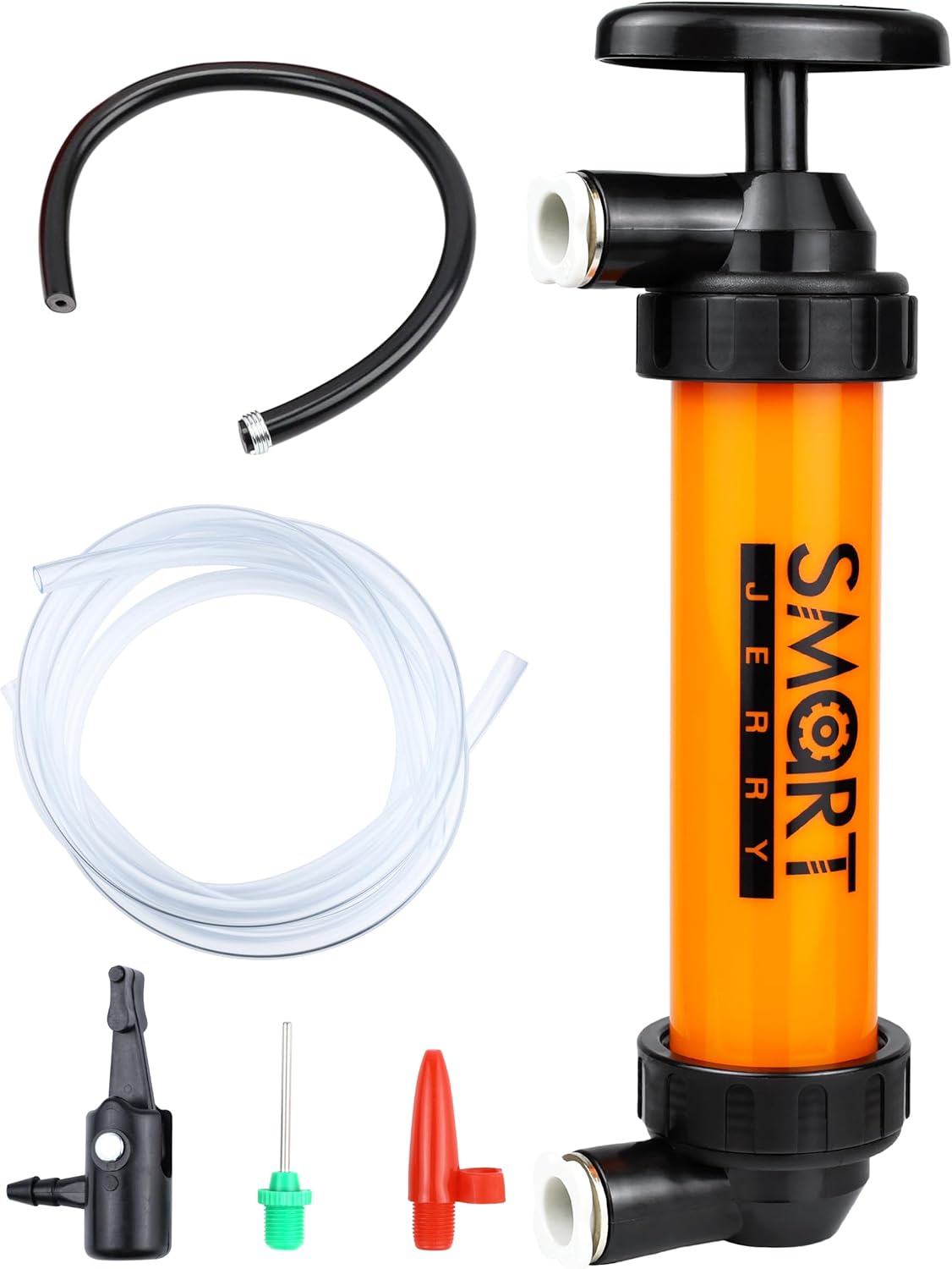 SMART JERRY - Siphon Pump for Gasoline, Fluid Transfer Pump Automotive, RV Antifreeze Pump Kit, Oil Transfer Pump, Hand Pump Siphon, Manual Fuel Transfer Pump, Transmission Fluid Pump, Lawn Mower Pump - Image 2