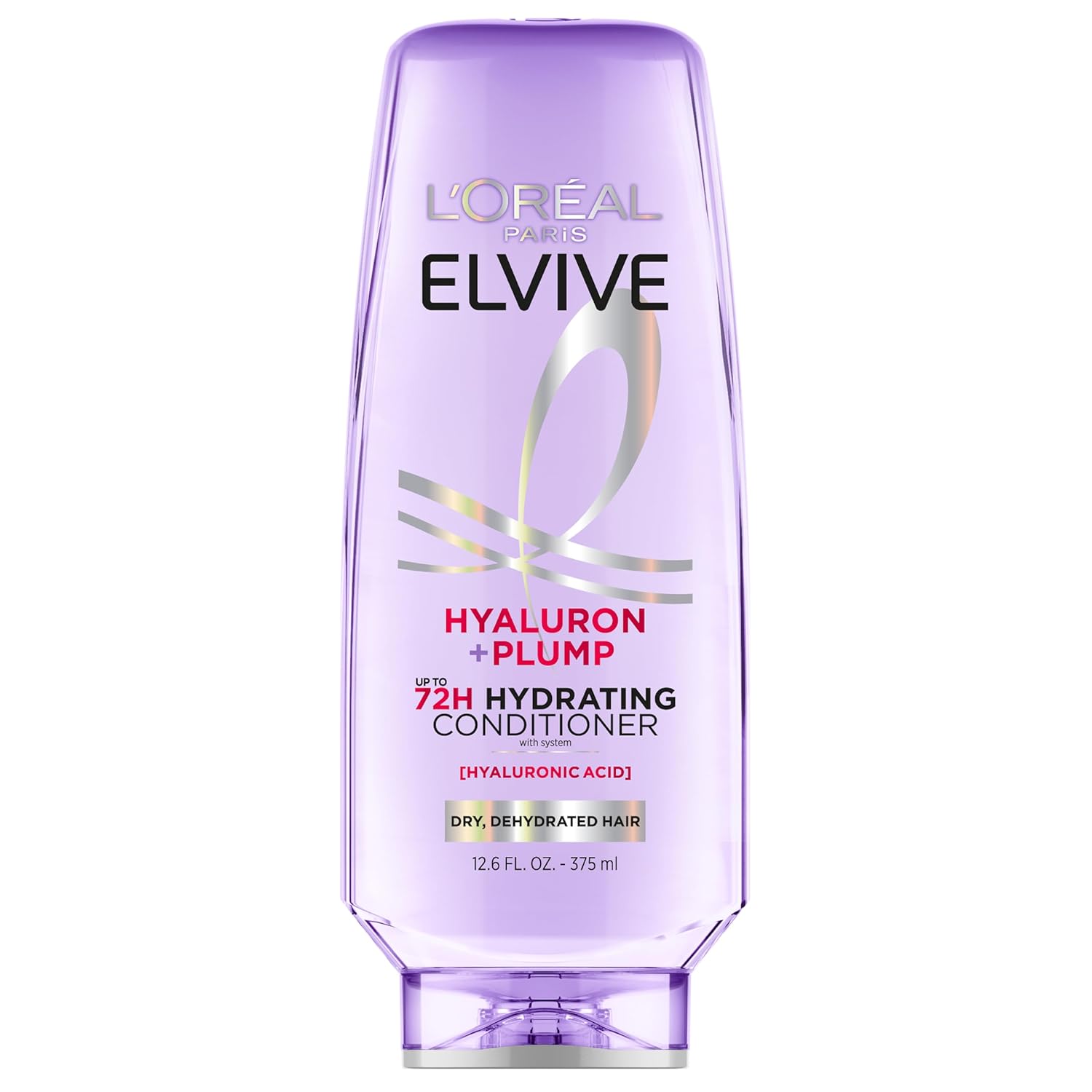 L'OREAL PARIS Elvive Hyaluron Plump Hydrating Conditioner for Dehydrated, Dry Hair Infused with Hyaluronic Acid Care Complex, Paraben-Free, 12.6 Fl Oz - Image 2