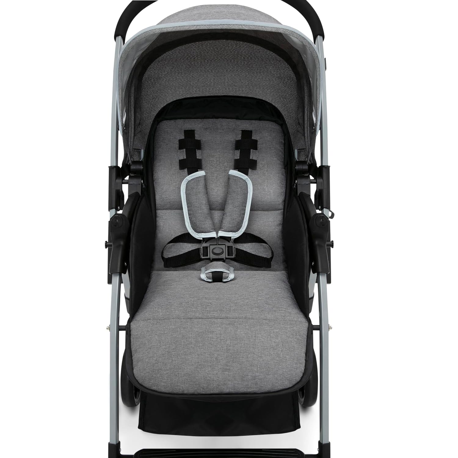 Jeep Unlimited Reversible Handle Stroller, Grey Tweed - Image 15