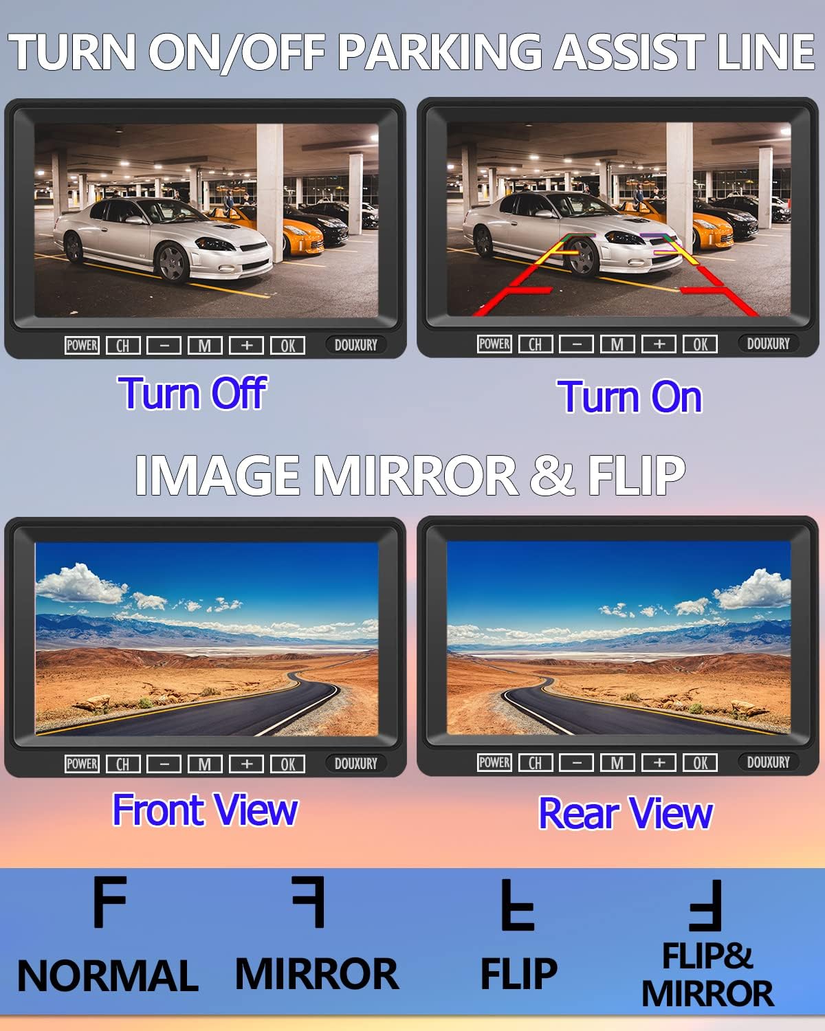 FHD 1080P 2 Digital RV Wireless Backup Camera System for RV Trailer Truck Bus Motorhomes 5th Wheels 4CH 7'' Monitor Highway Monitoring System IP69K Waterproof Super Night Vision Strong Signal - Image 9